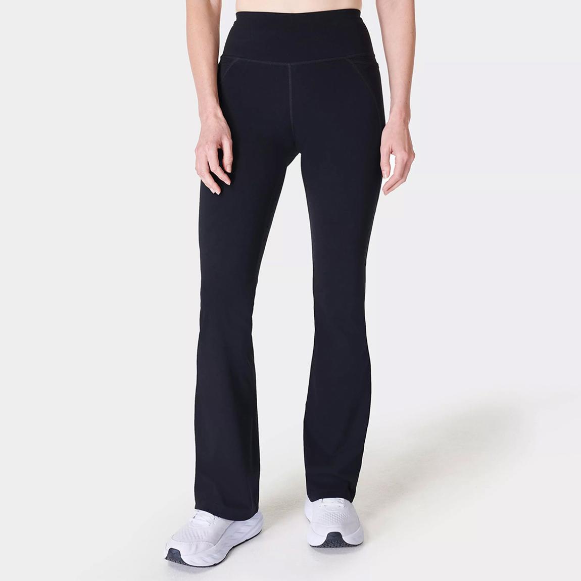 Sweaty Betty Black Power 30 Kick Flare Workout Trousers BrandAlley