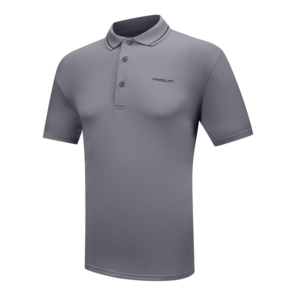 ProQuip Heathered Tipped Collar Polo main product photo