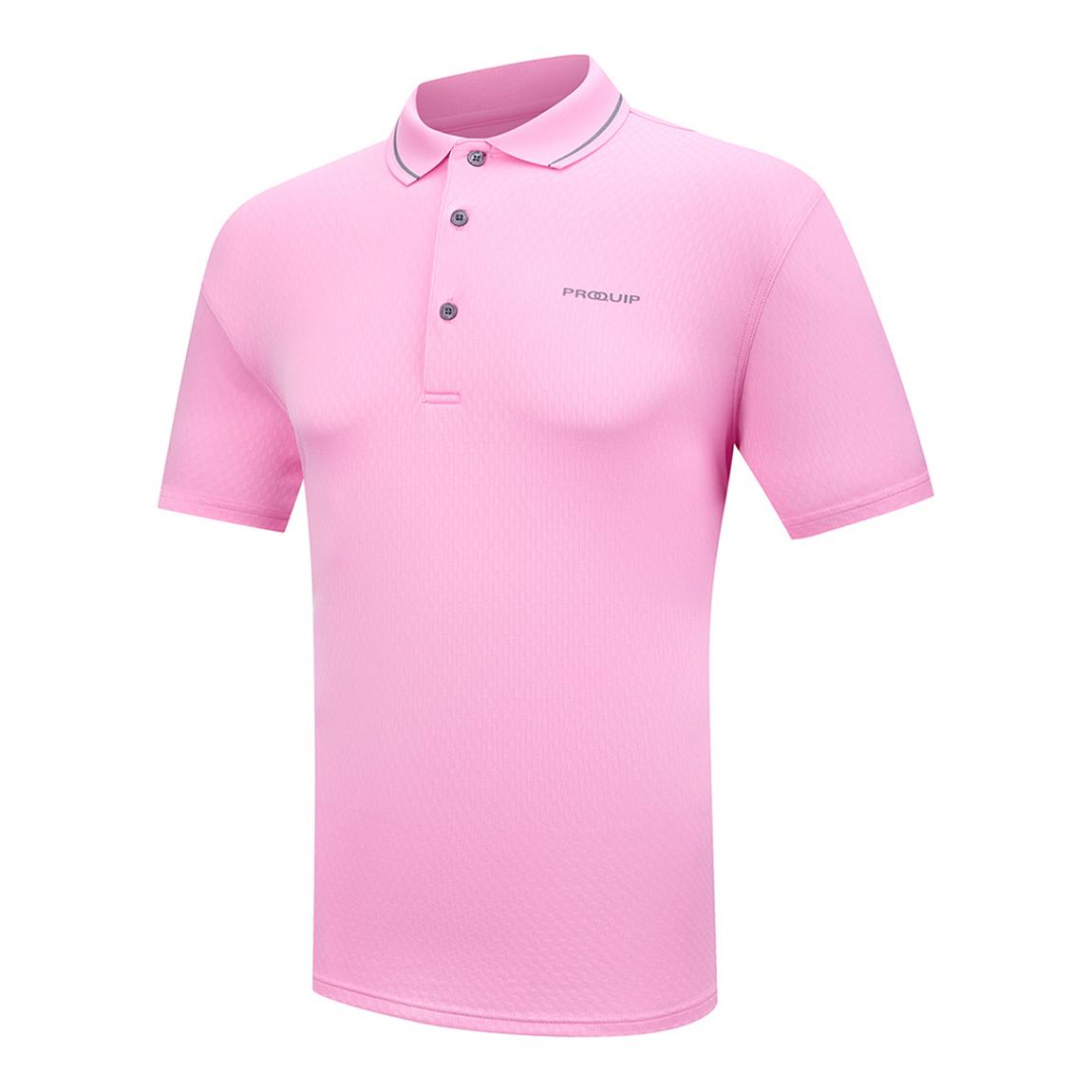 ProQuip Heathered Tipped Collar Polo main product photo