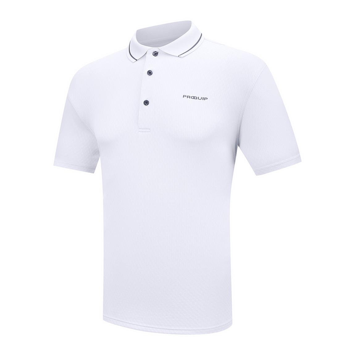 ProQuip Heathered Tipped Collar Polo main product photo