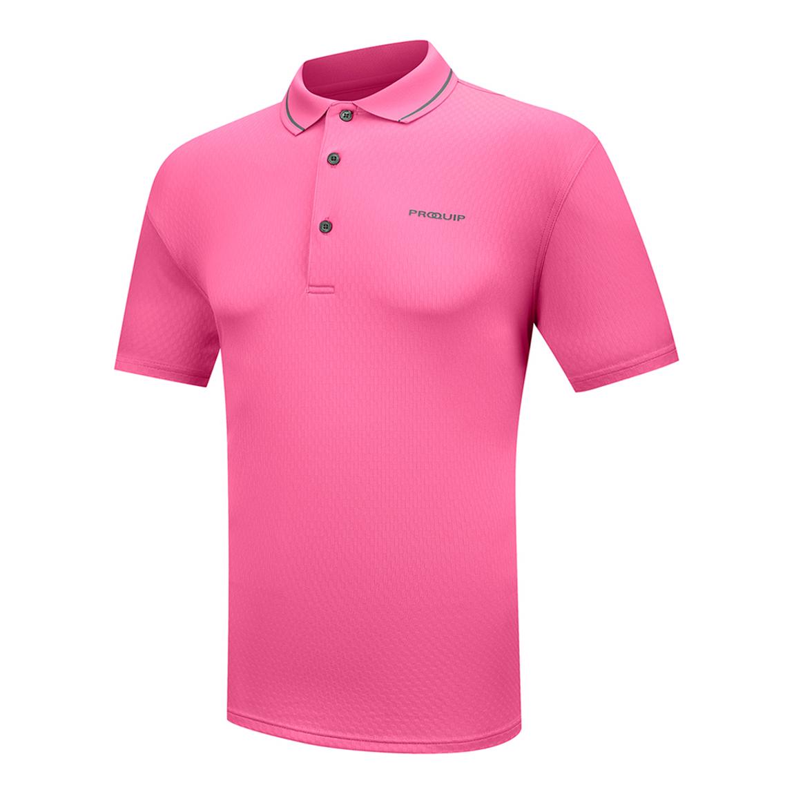 ProQuip Heathered Tipped Collar Polo main product photo