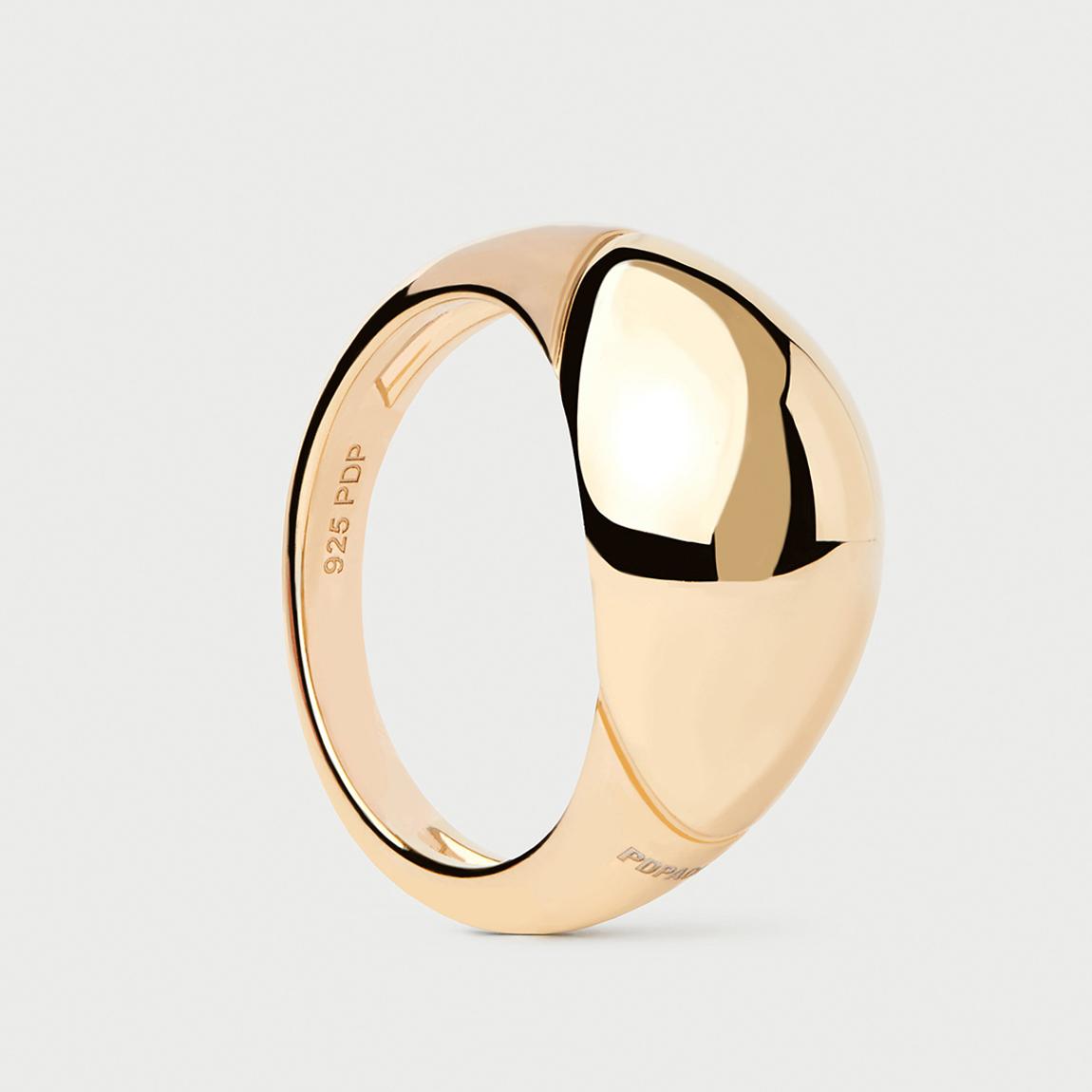 18K Gold Plated Bamboo Ring main product photo