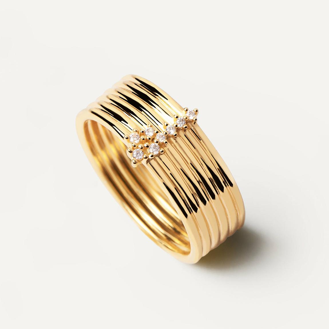18K Gold Plated Super Nova Ring main product photo
