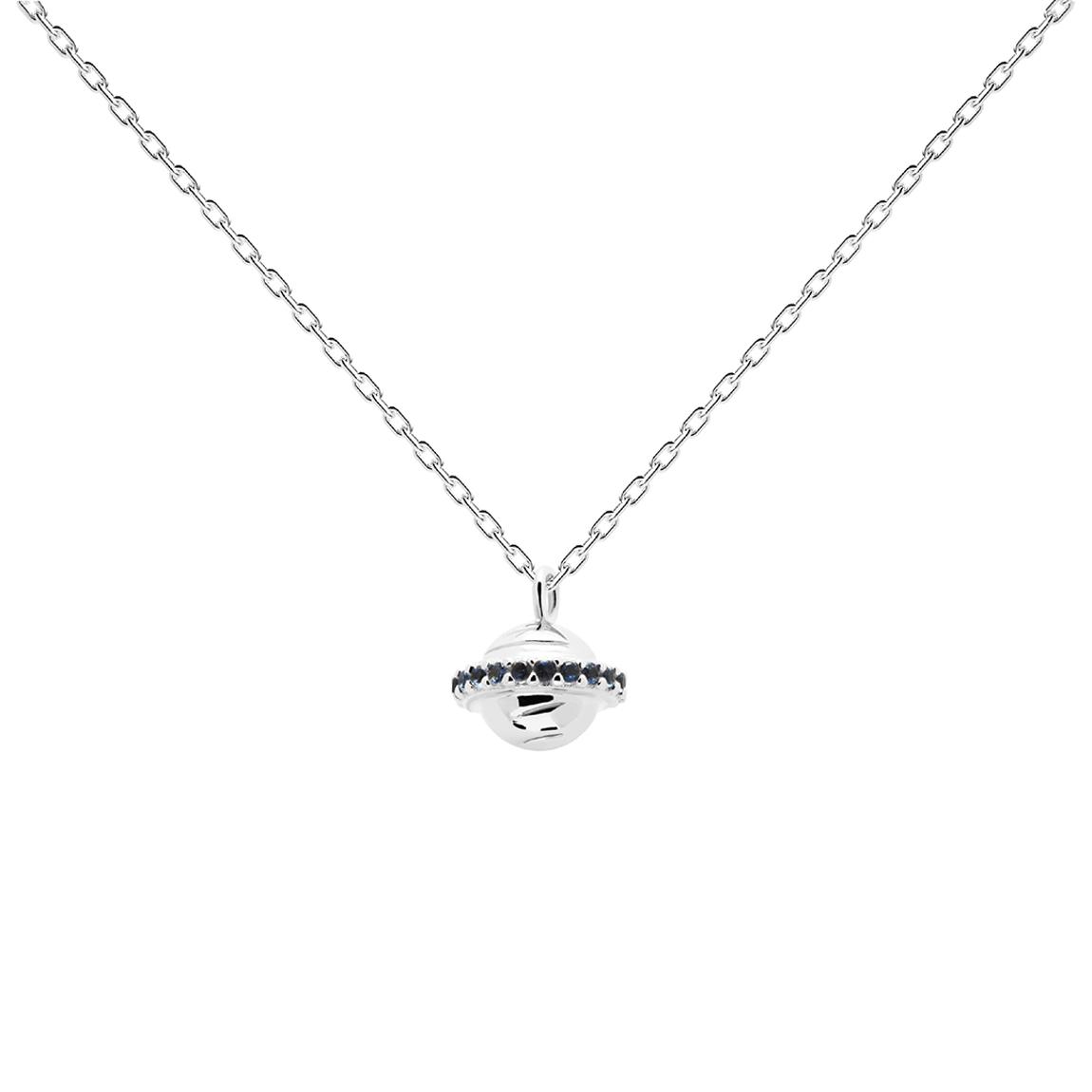 Sterling Silver Saturn Trip Necklace main product photo