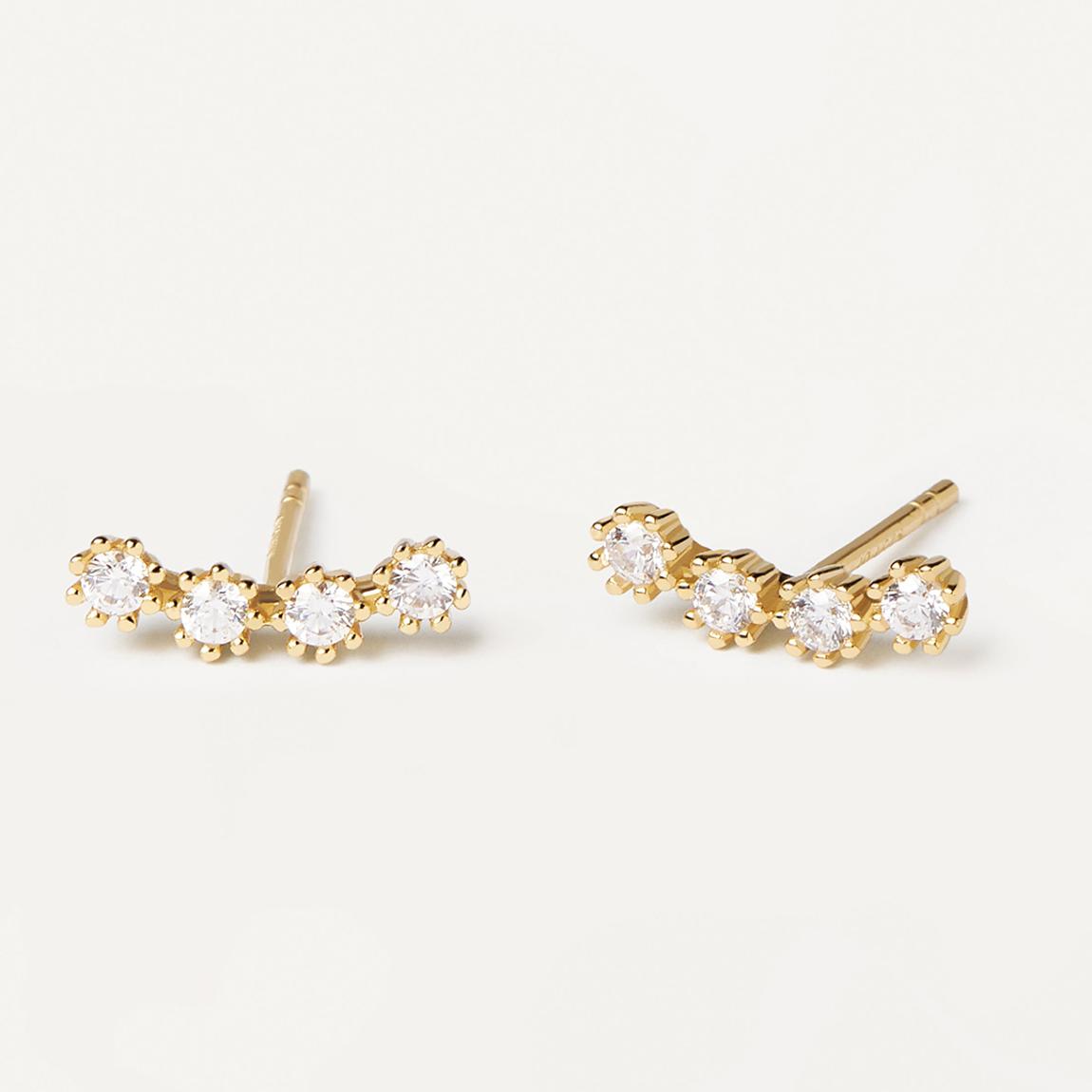 18K Gold Plated White Tide Earrings main product photo