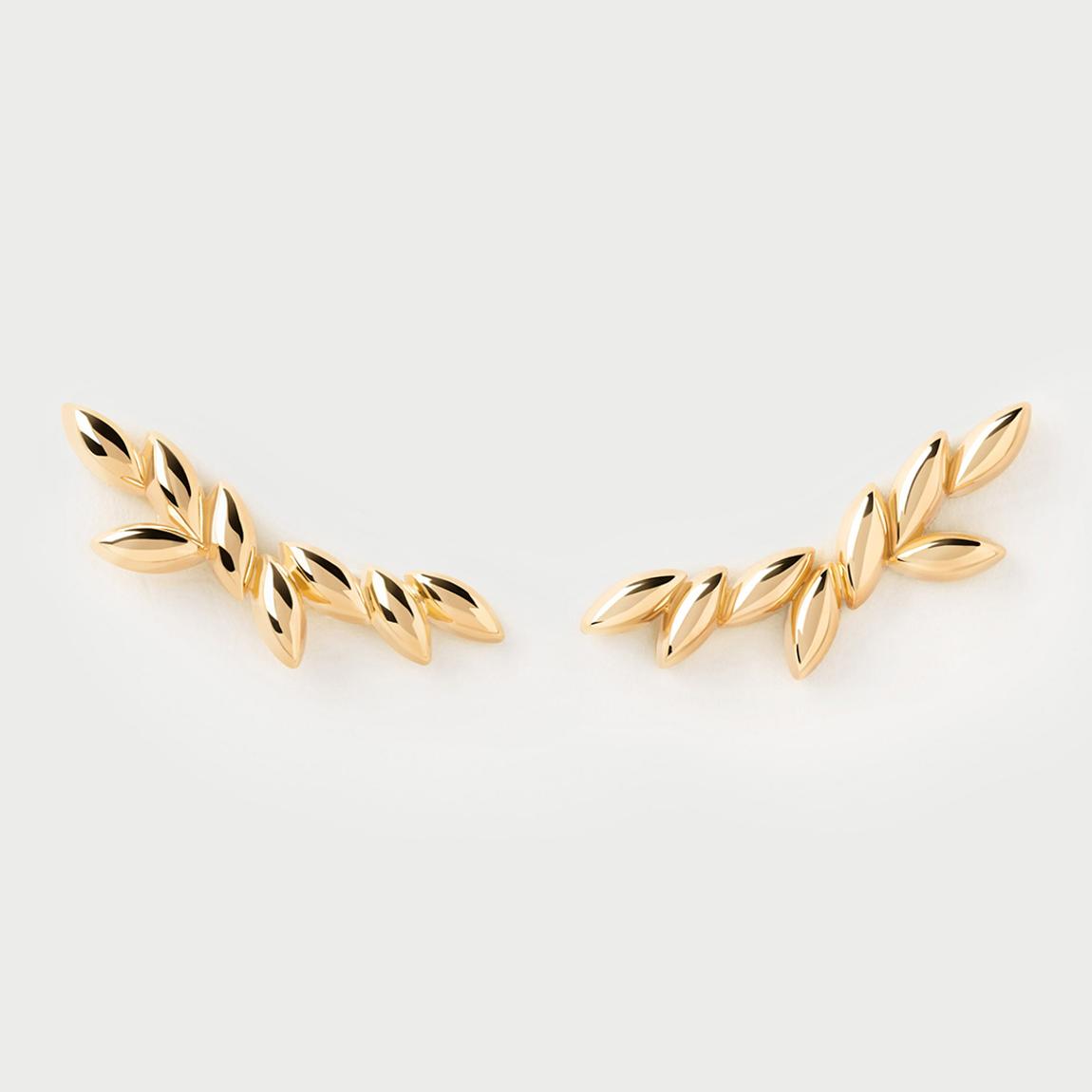 18K Gold Plated Eva Climbing Earrings main product photo