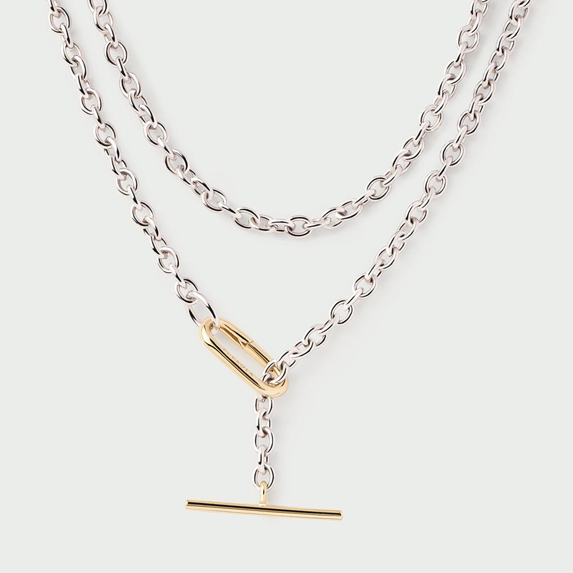 18K Gold Plated Long Beat Chain Necklace main product photo