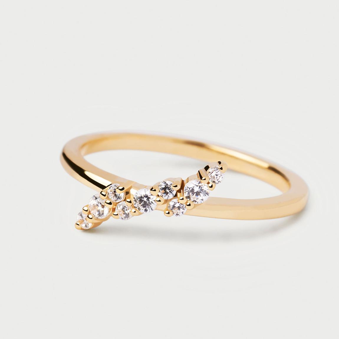 18K Gold Plated Natura Ring main product photo