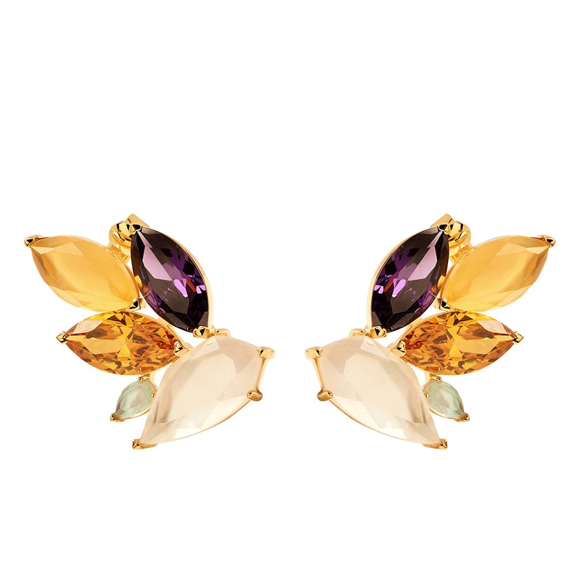18K Gold Plated Citric Earrings main product photo