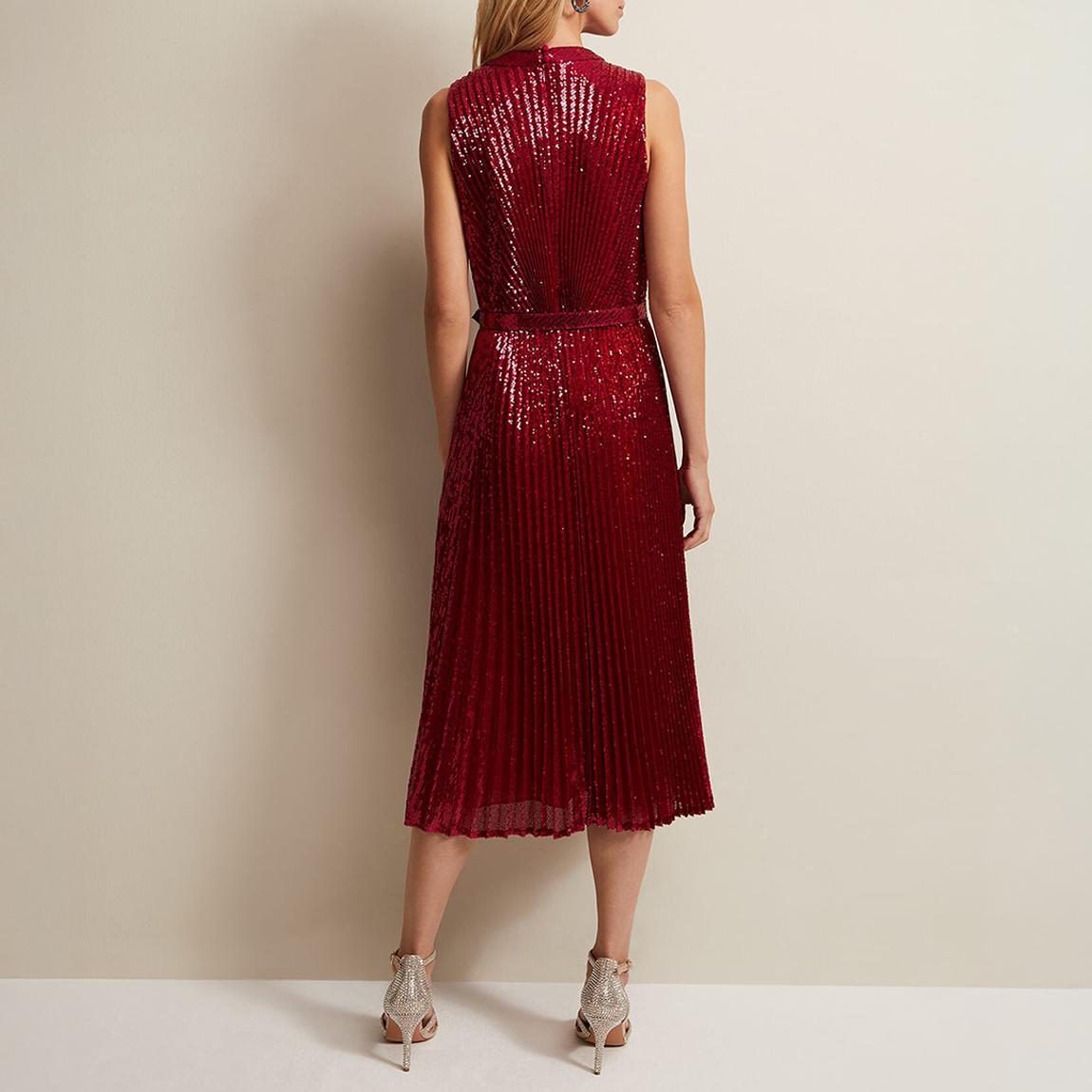 Phase Eight Pink Simara Leopard Sequin Dress - BrandAlley Phase Eight Pink Simara Leopard Sequin Dress - BrandAlley