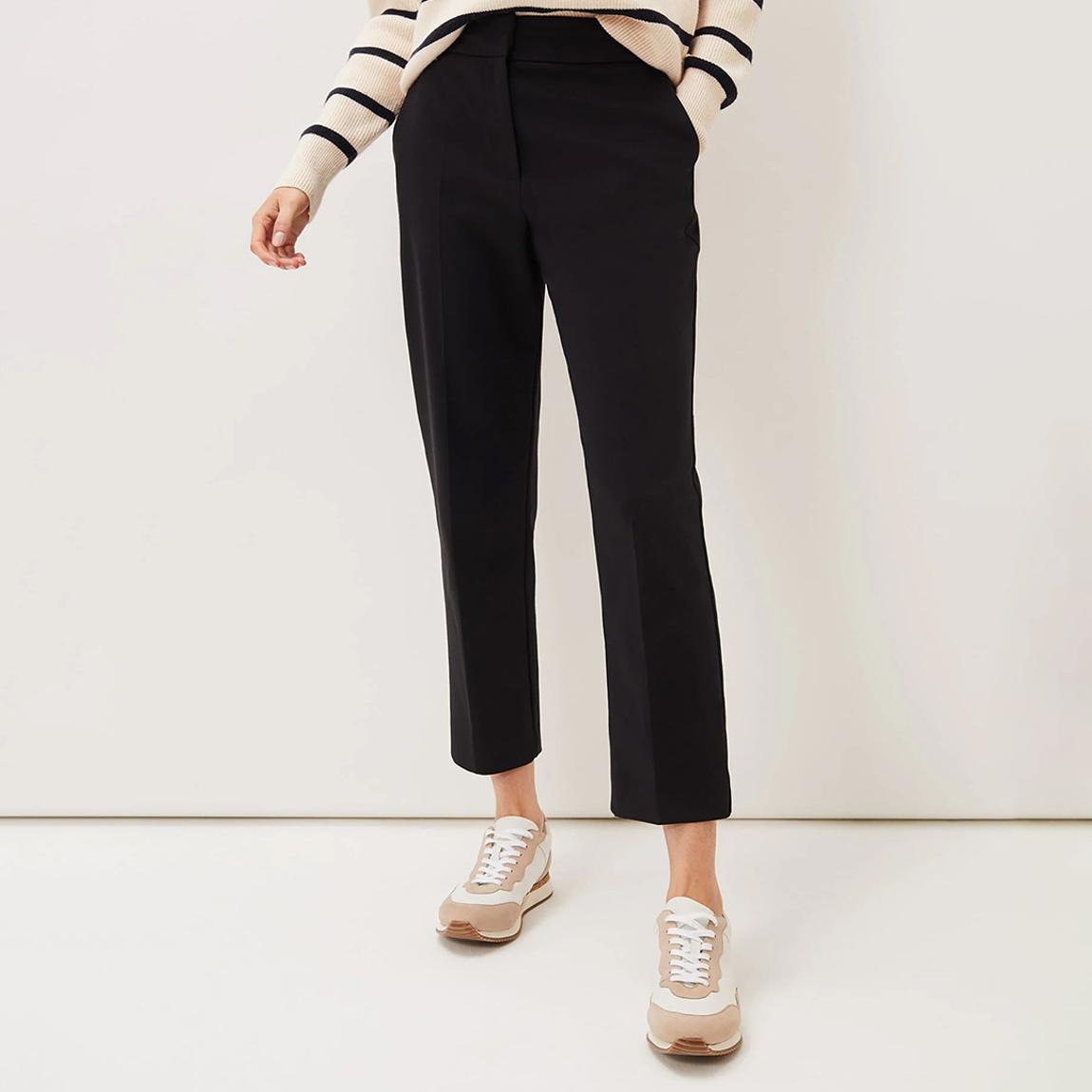 Navy Julianna Tailored Crop Trousers main product photo