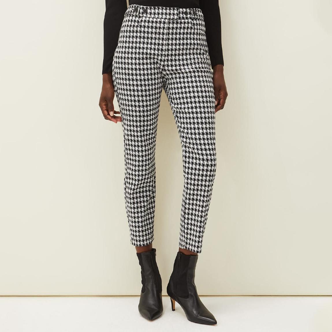 Black/White Gigi Slim Trousers main product photo