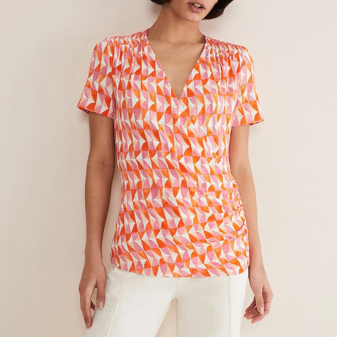 Pink Loicia Wrap Top main product photo