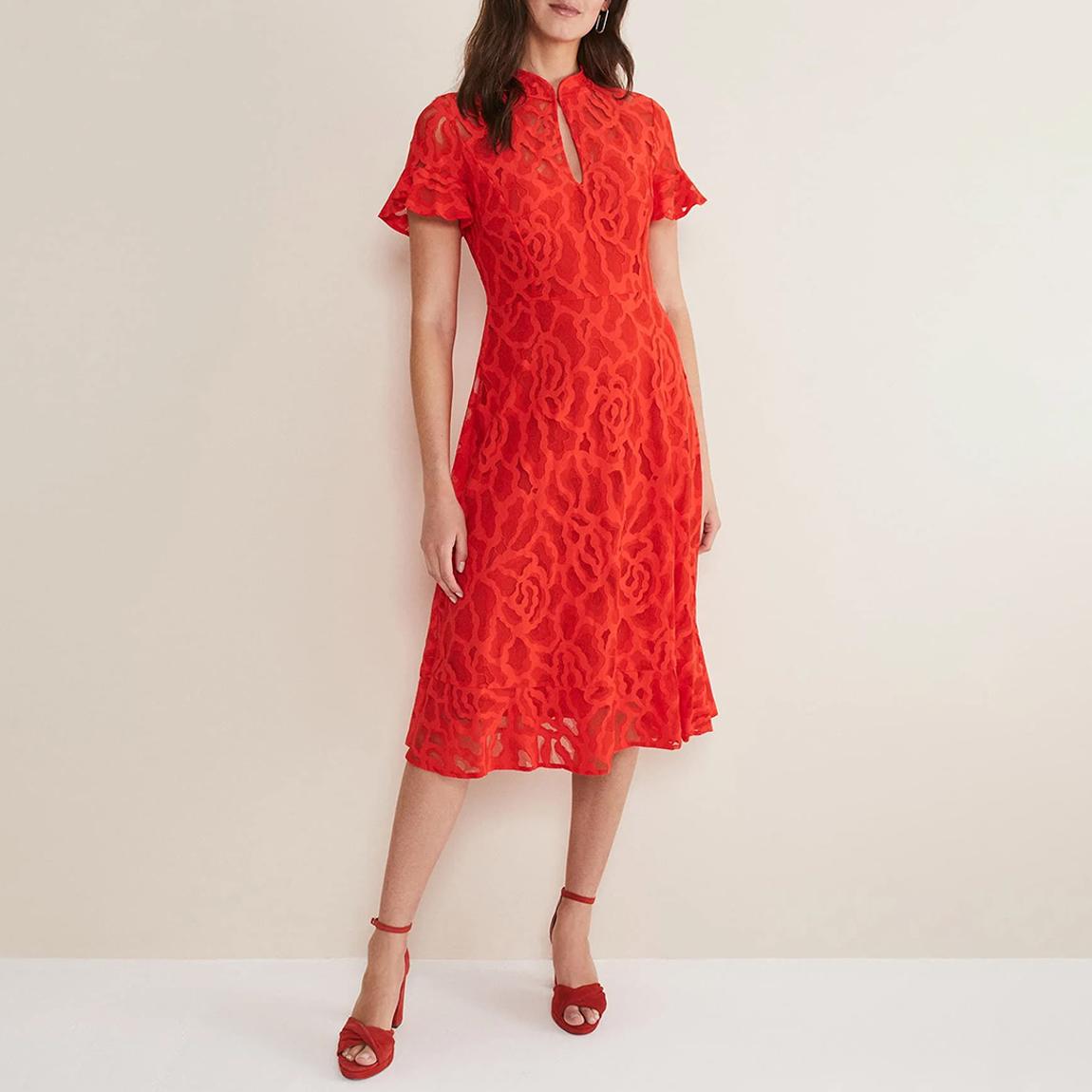 Lulu Lace Dress fire main product photo