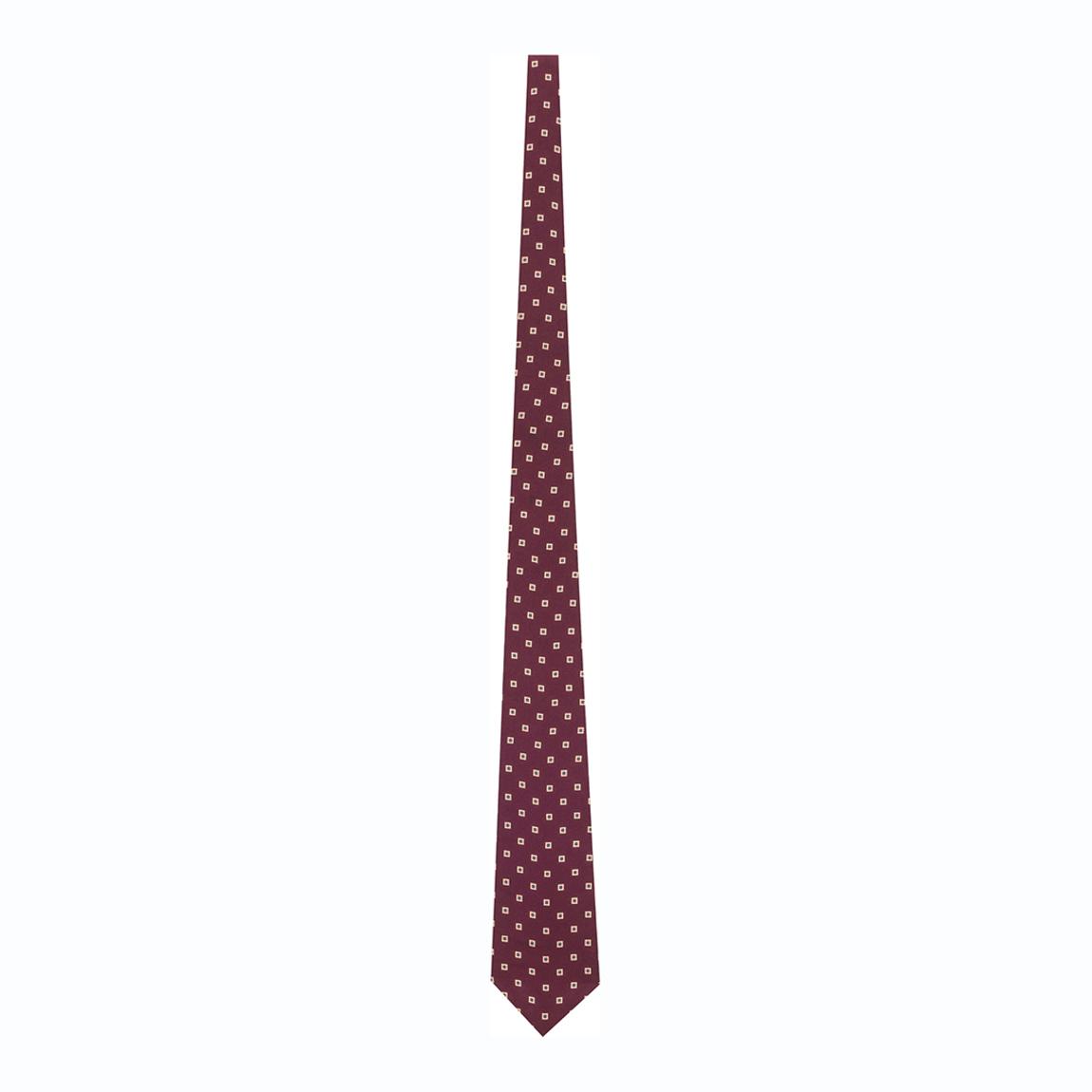 Burgundy Wide Tie Square Silk Twill main product photo