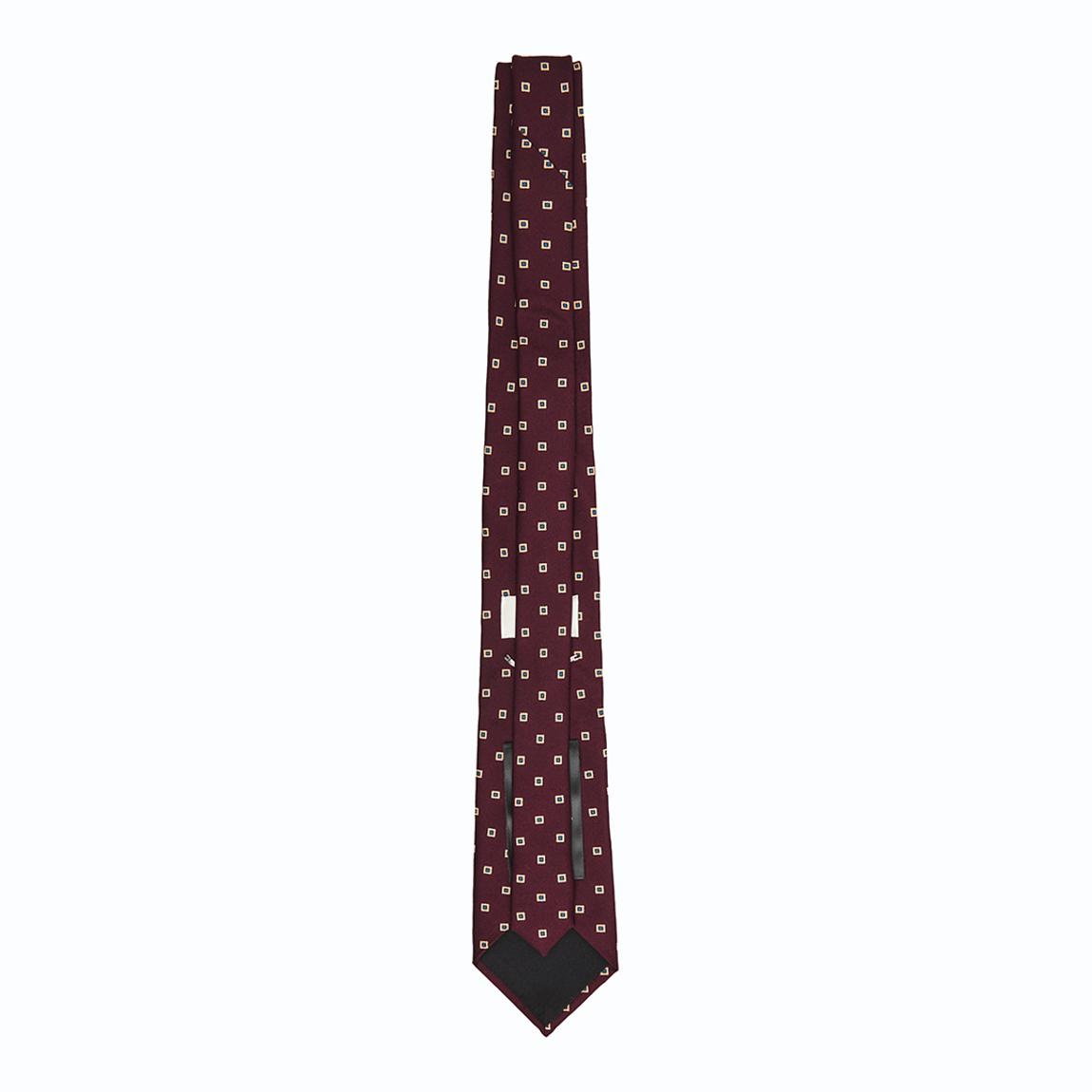 Burgundy Wide Tie Square Silk Twill main product photo