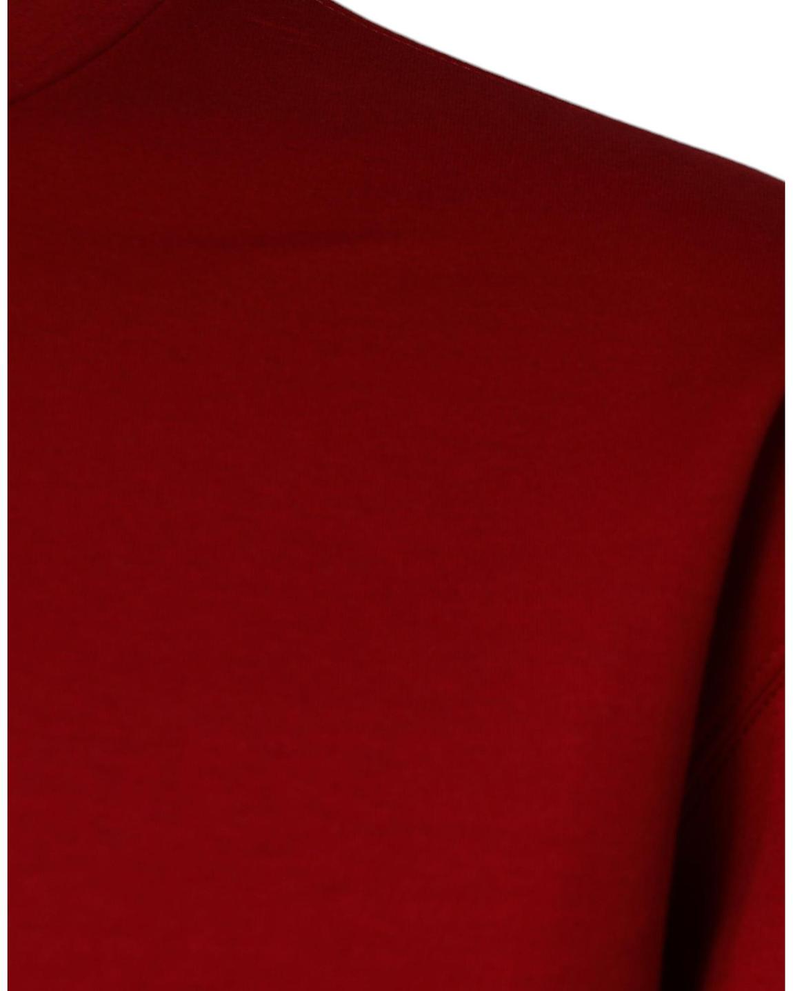 Red Crew Neck Sweatshirt - Maroon Sweaters main product photo