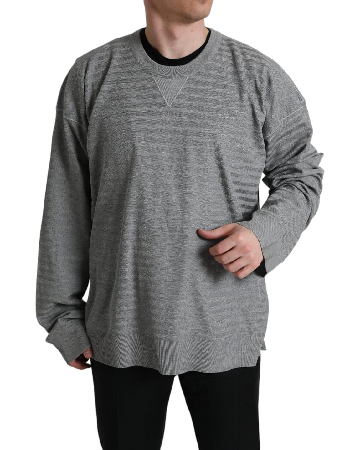 Knitwear Sweater Grey Striped - Gray main product photo