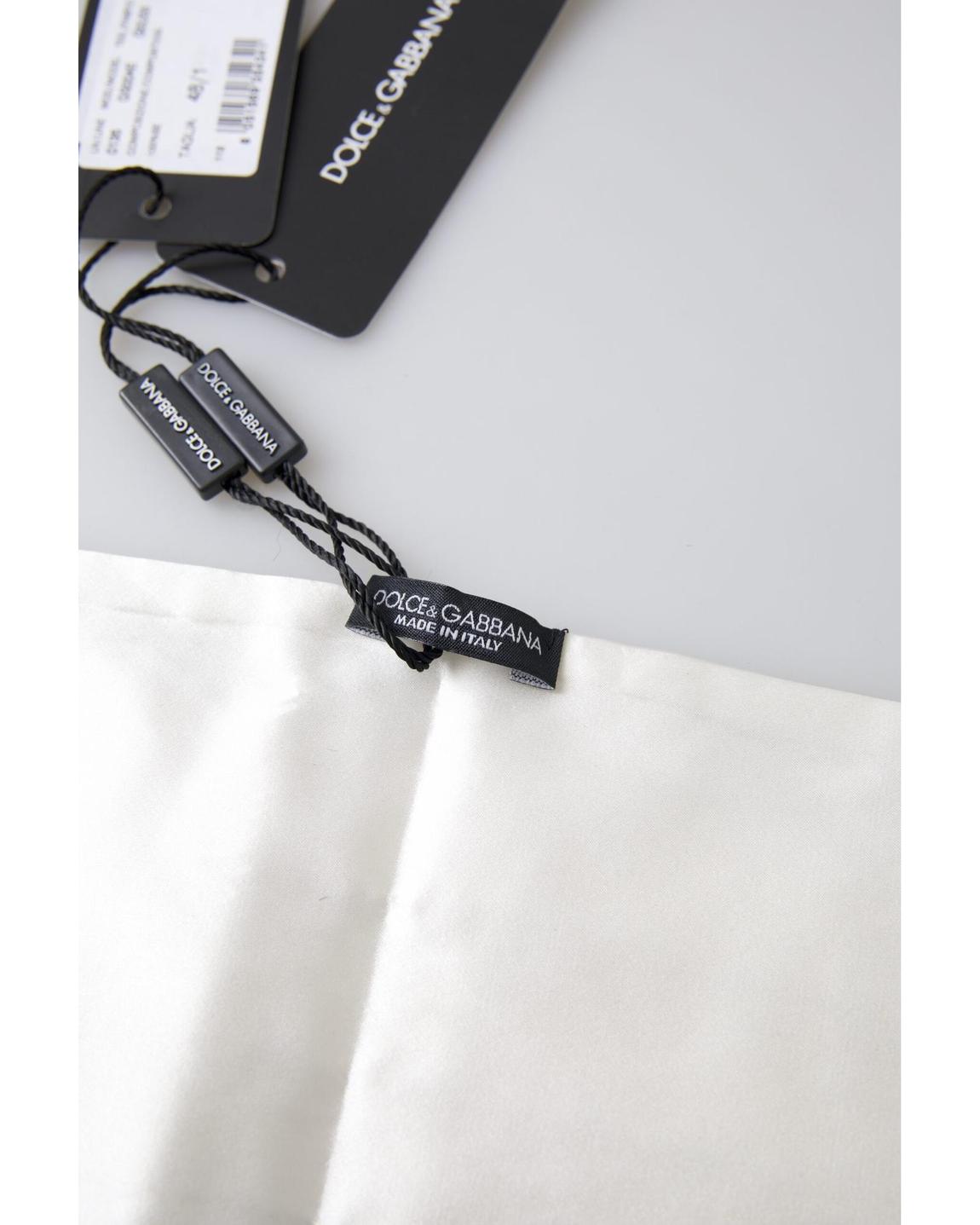 White Silk Cummerbund Pleated StyleBelts main product photo