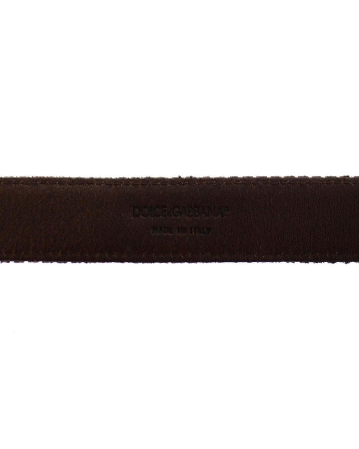 Leather Corduroy Belt - Brown main product photo