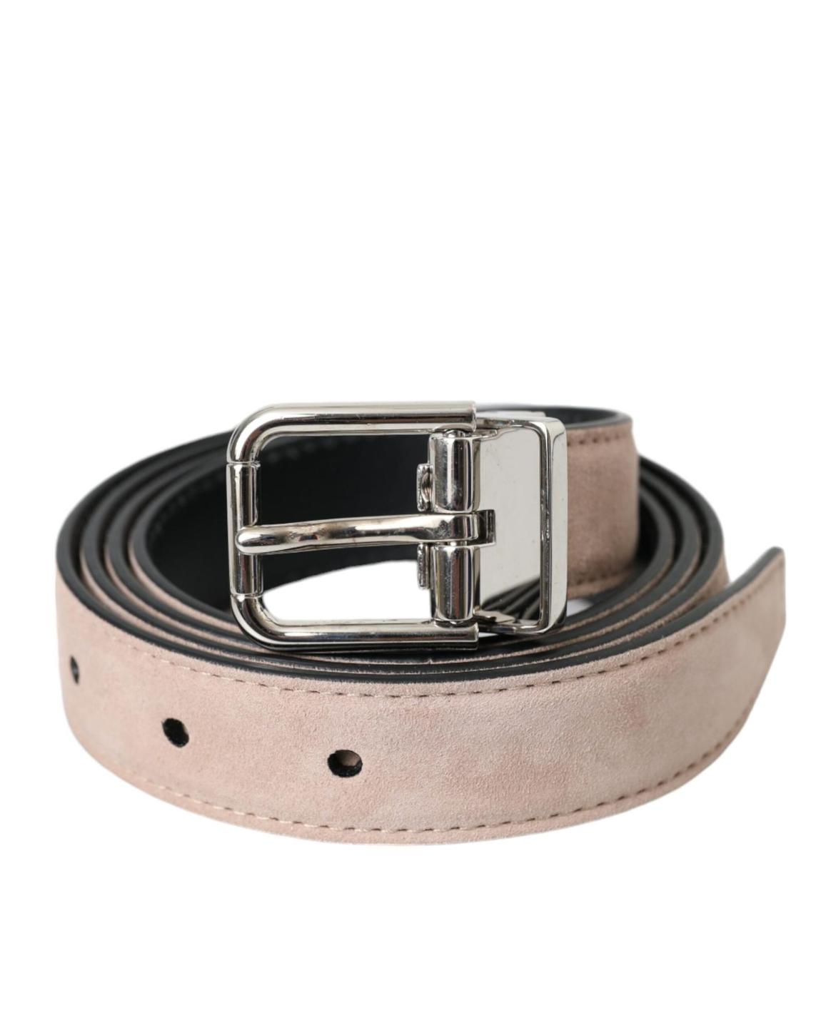 Suede Leather Belt Buckle - Beige main product photo