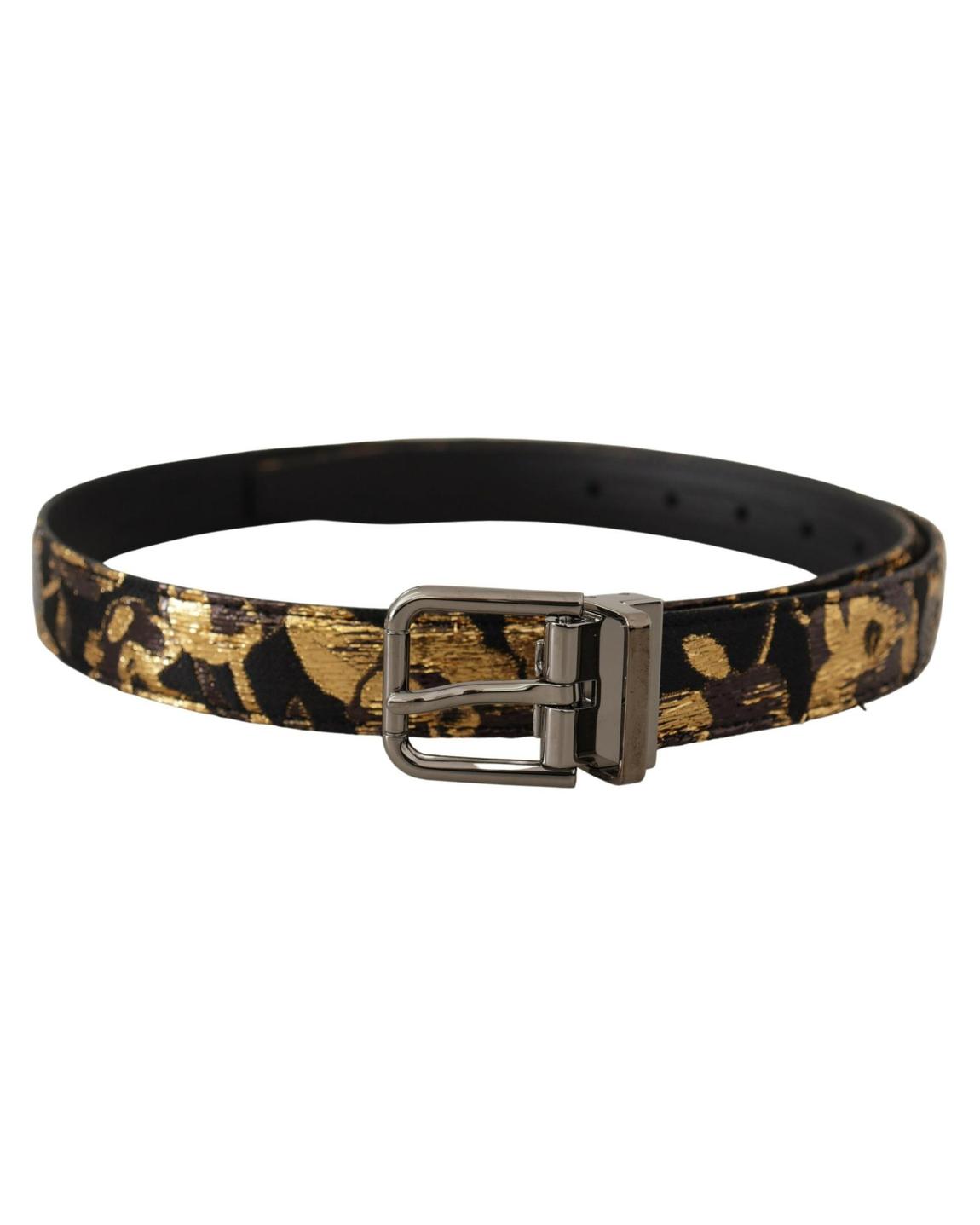 Brocade Belt Gold Black - Multicolor main product photo
