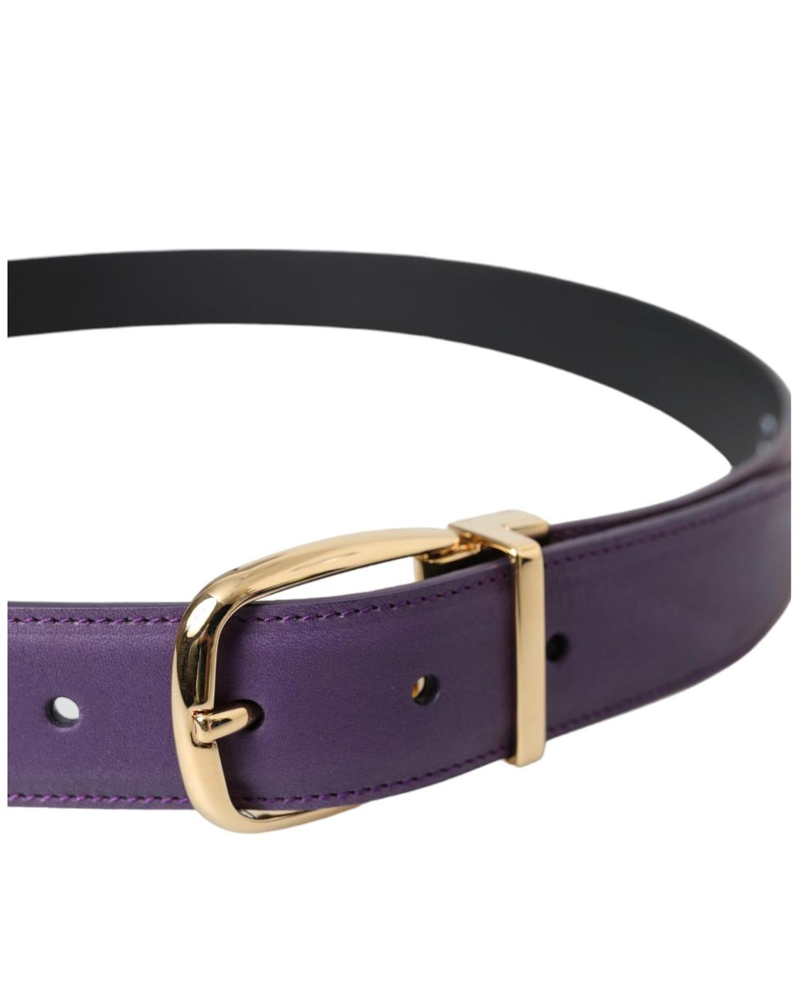 Leather Belt Purple Men main product photo