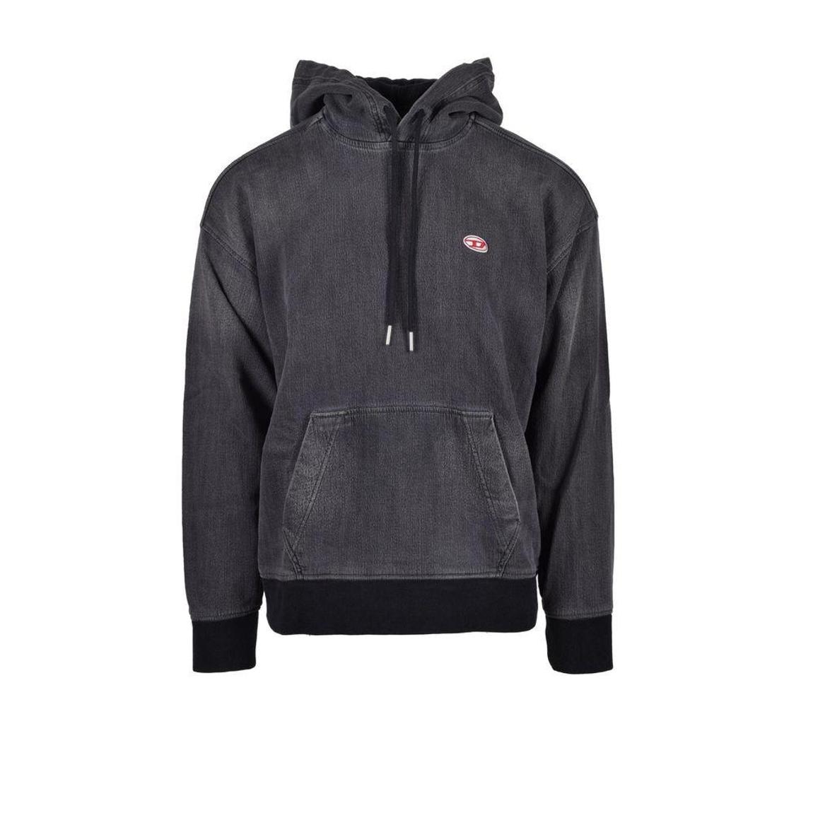 Cotton Pullover Hoodie - Gray Sweaters main product photo