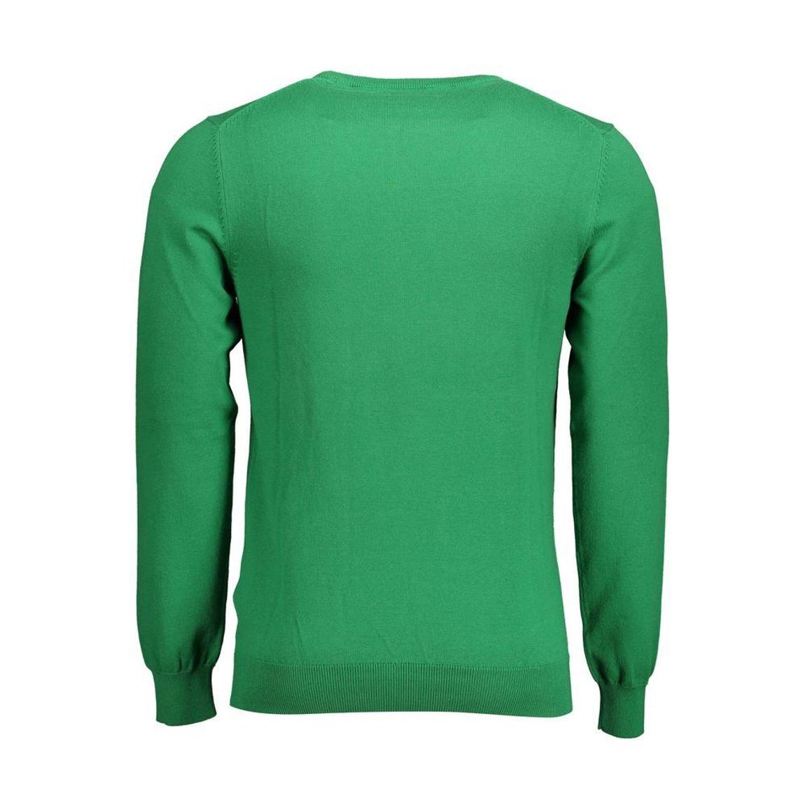 Crew Neck Pullover Sweater - Green main product photo