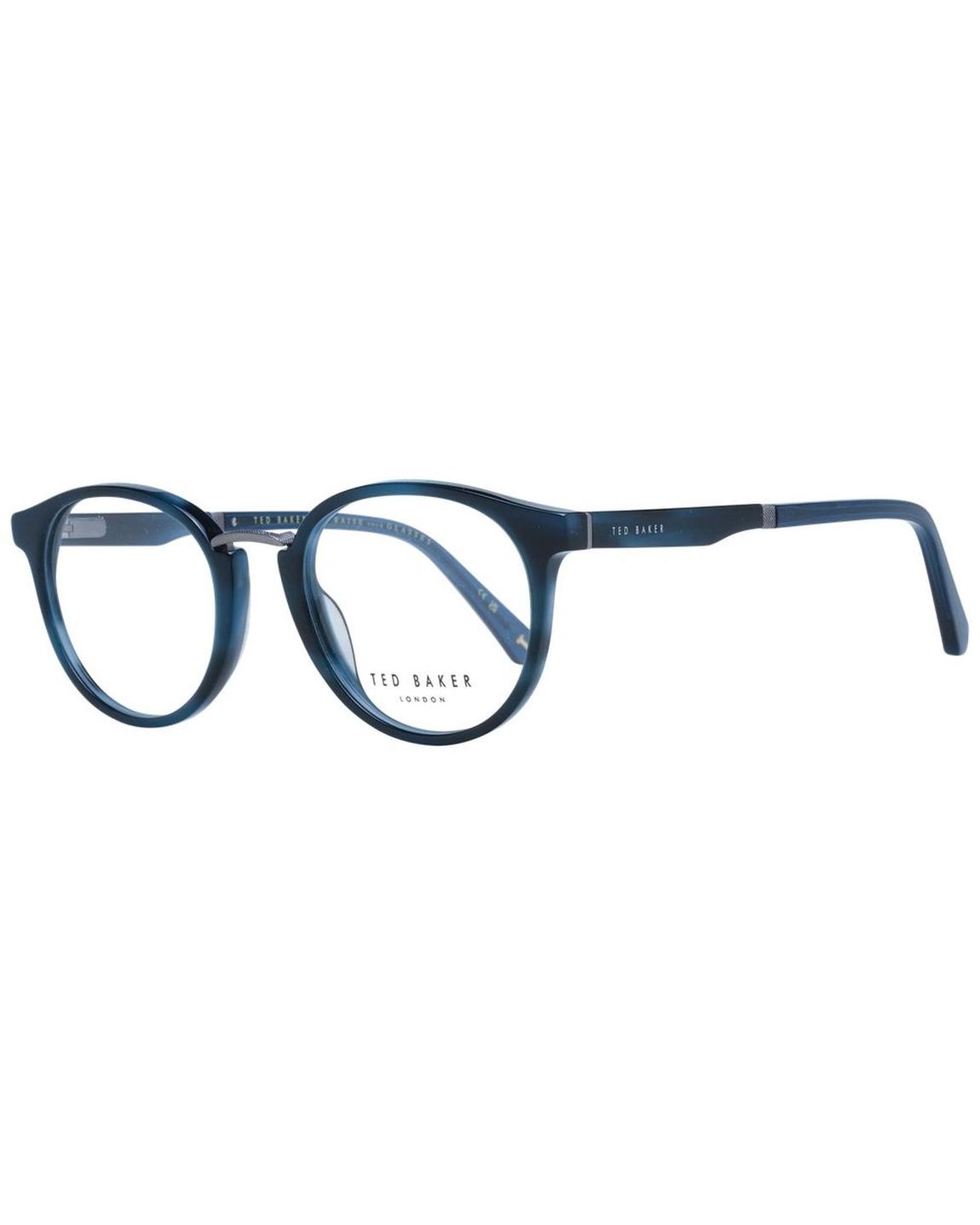 Round Eyeglasses 134 - Blue Frames For main product photo