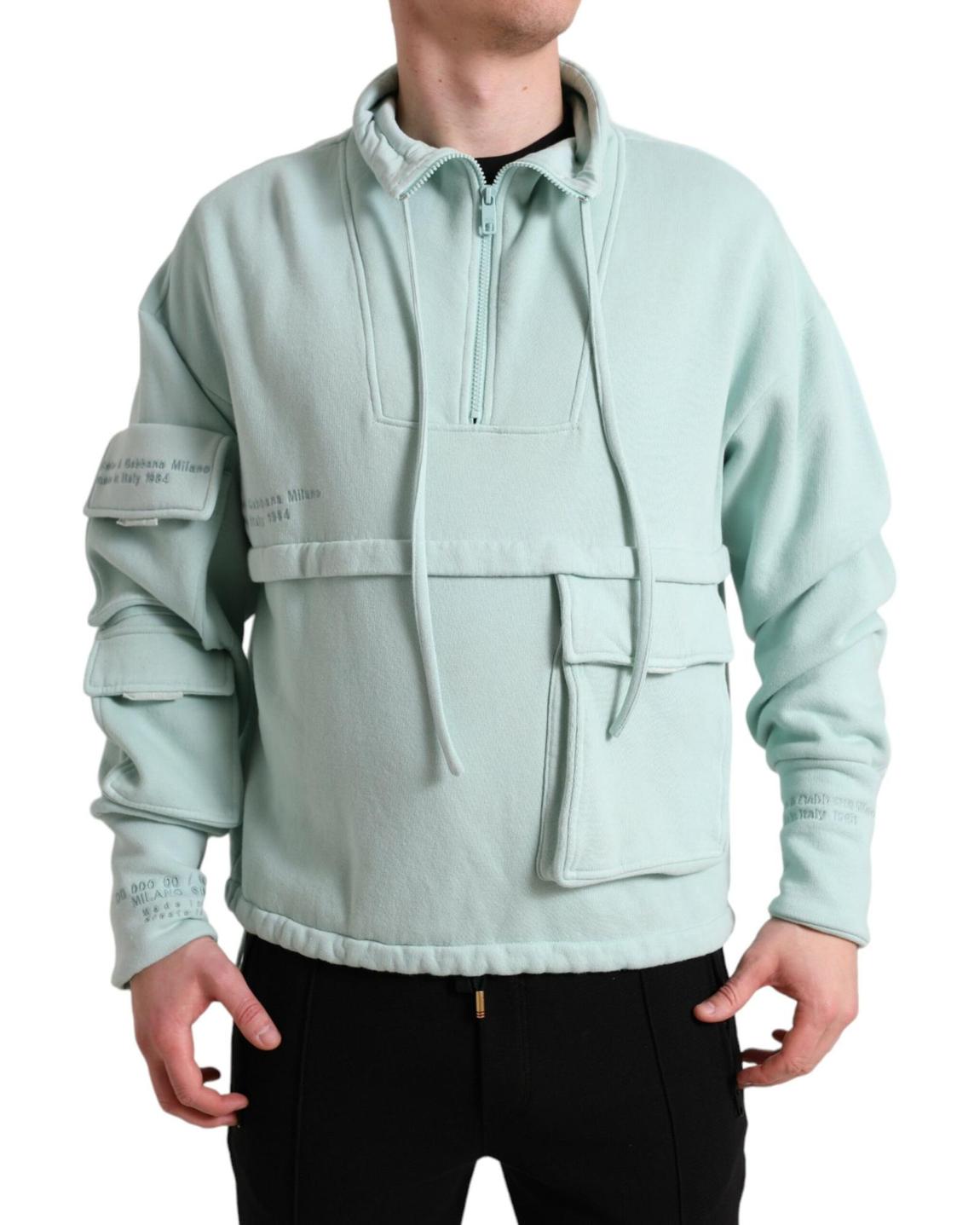 Anorak Sweatshirt Knitwear Style - Green Sweaters main product photo