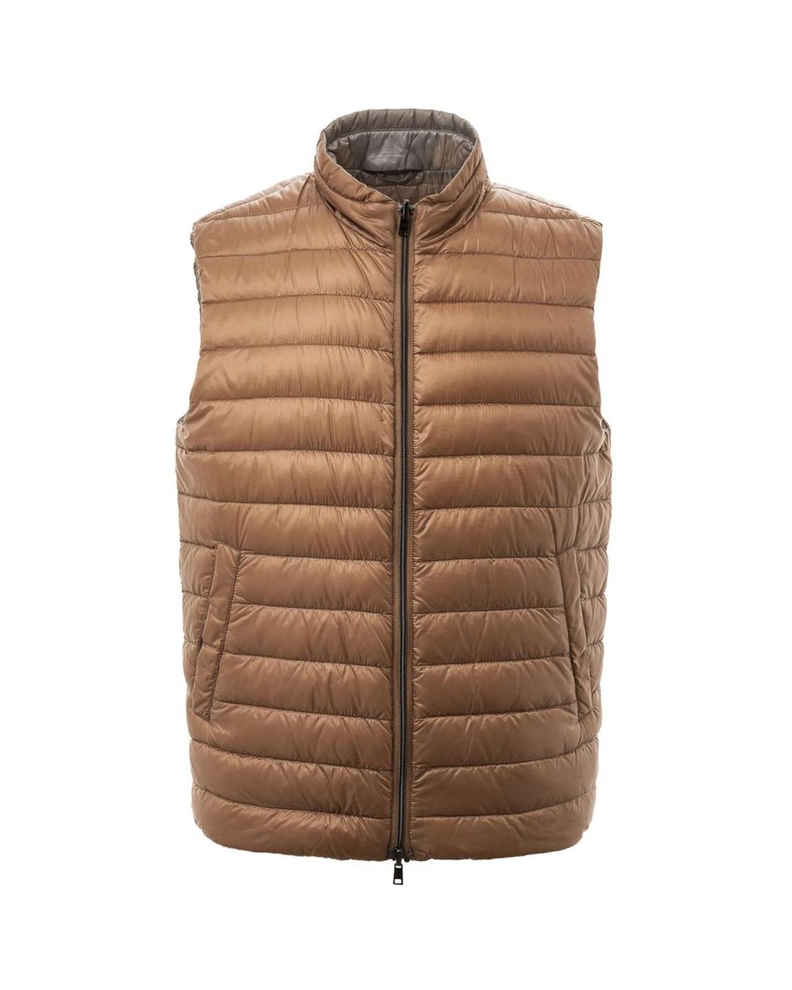 Padded Vest PI004ULE - Brown Jackets main product photo