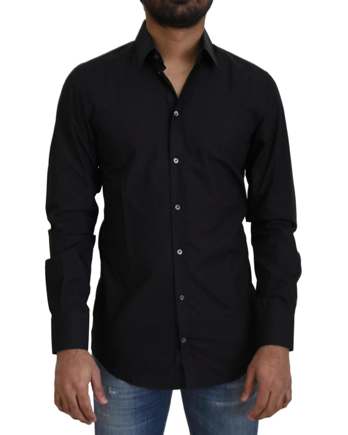 Classic Fit Shirt Solid Black main product photo
