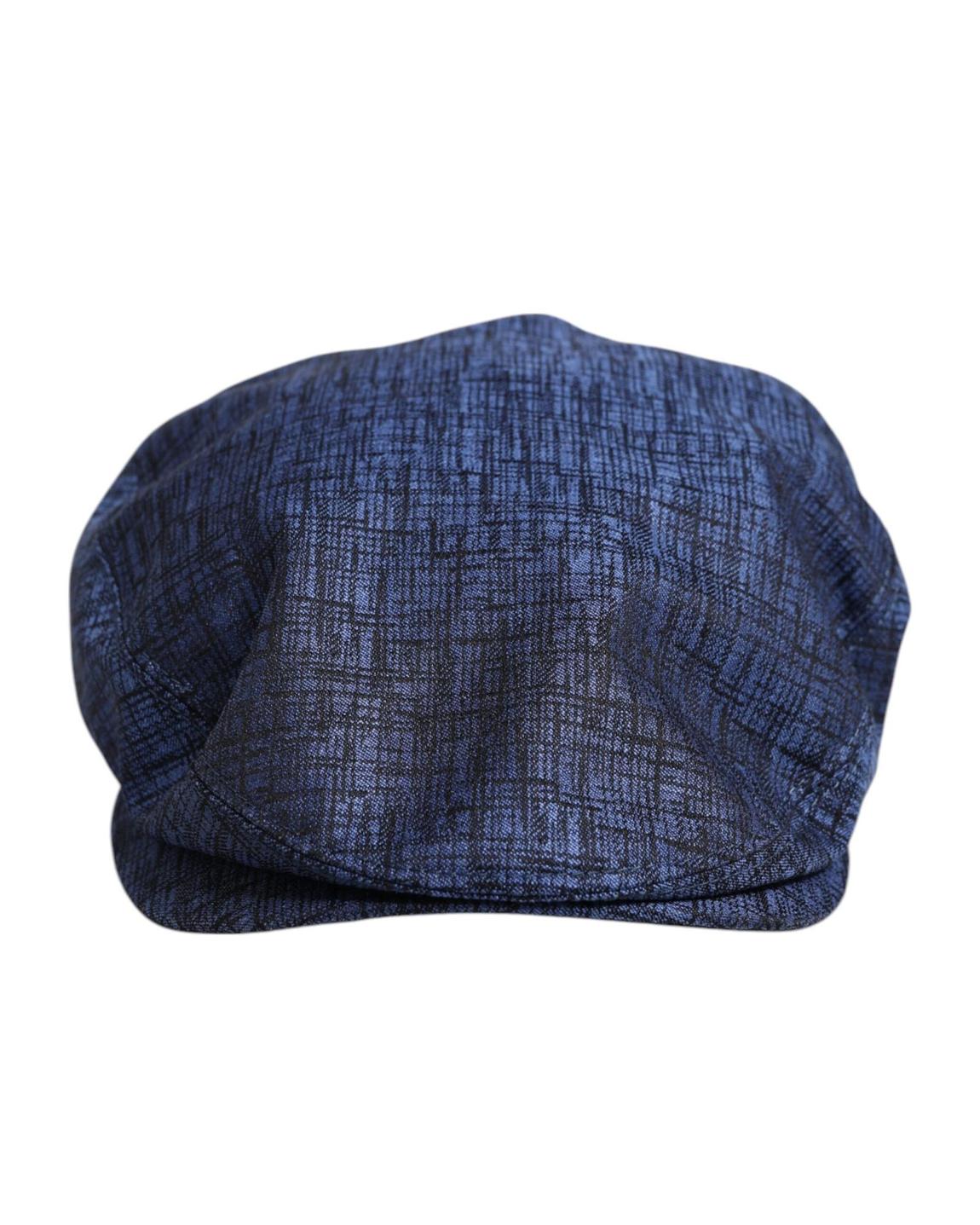 Textured Flat Cap - Blue Hats main product photo