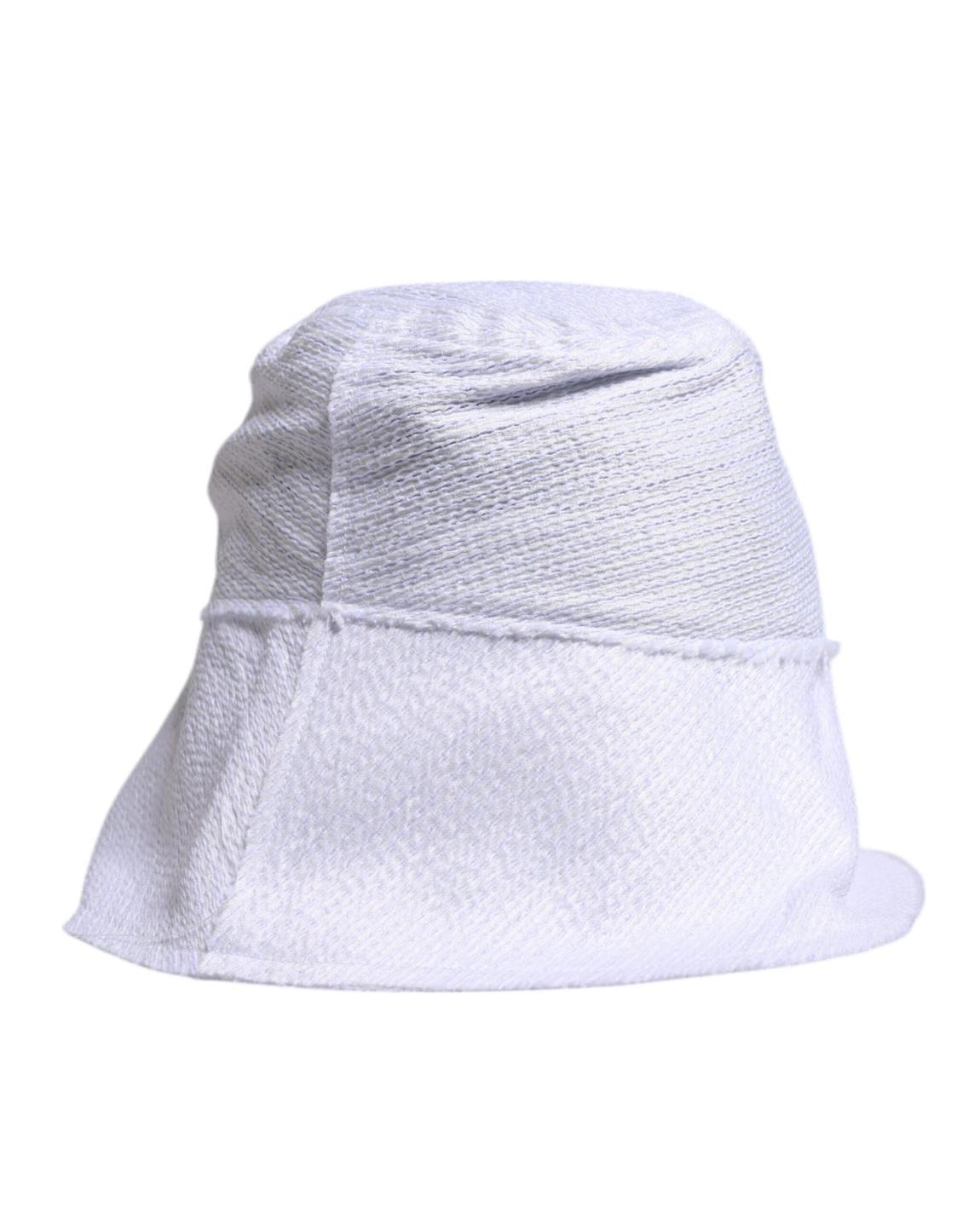 Textured Bucket Hat - White Hats main product photo