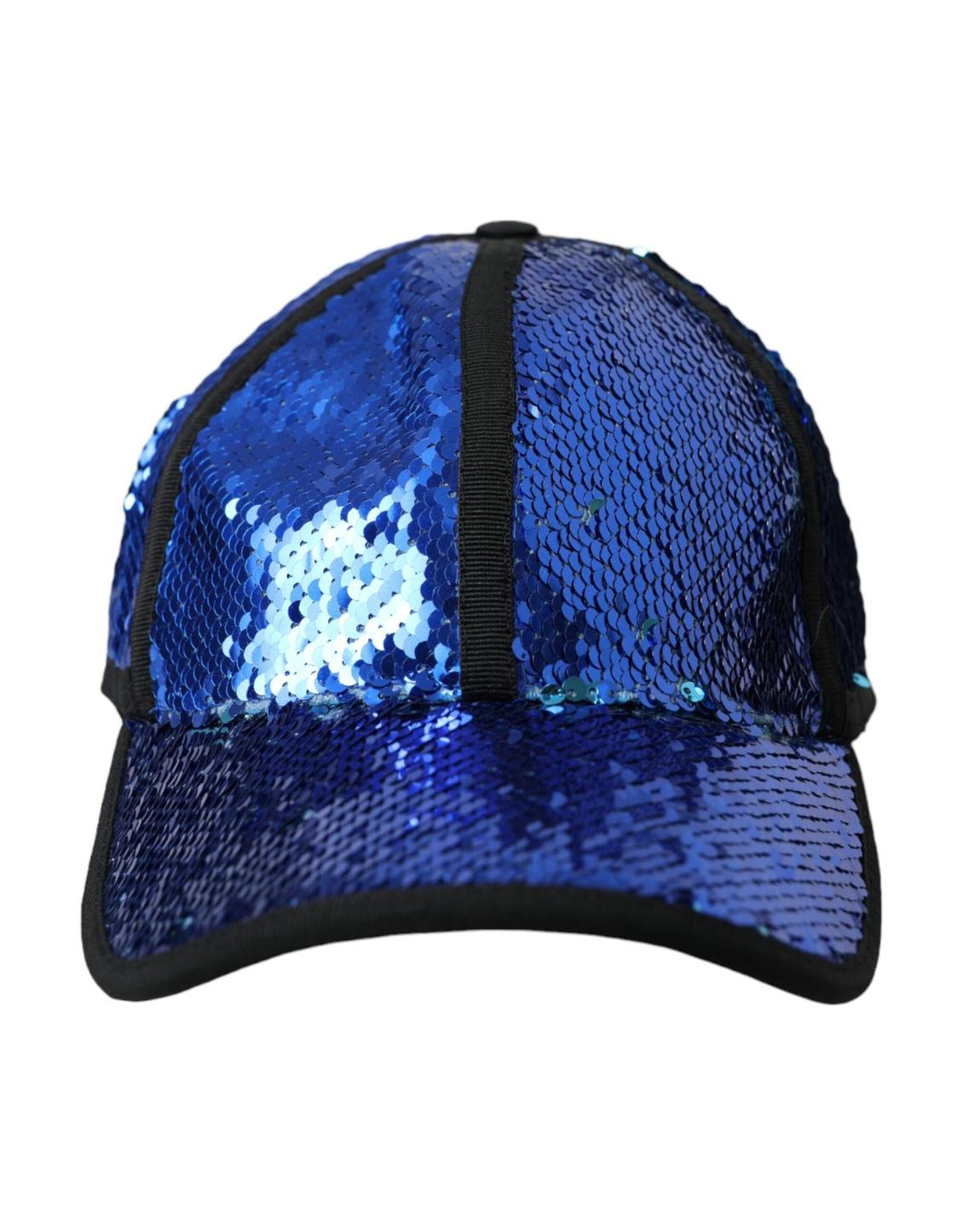 Sequin Baseball Cap - Blue Hats main product photo