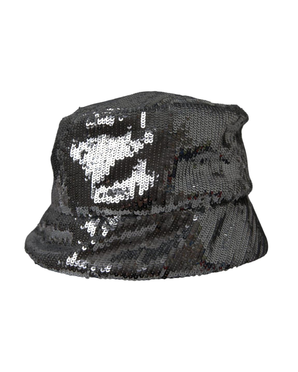 Sequin Bucket Hat - Silver Hats main product photo