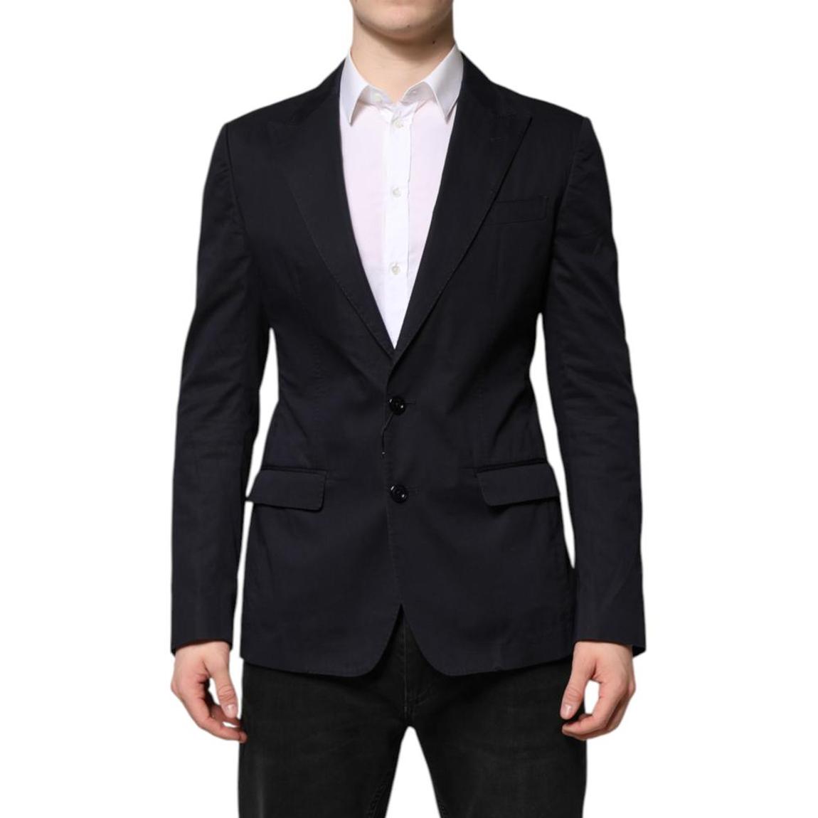 Classic Notch Lapel Blazer - Blue main product photo