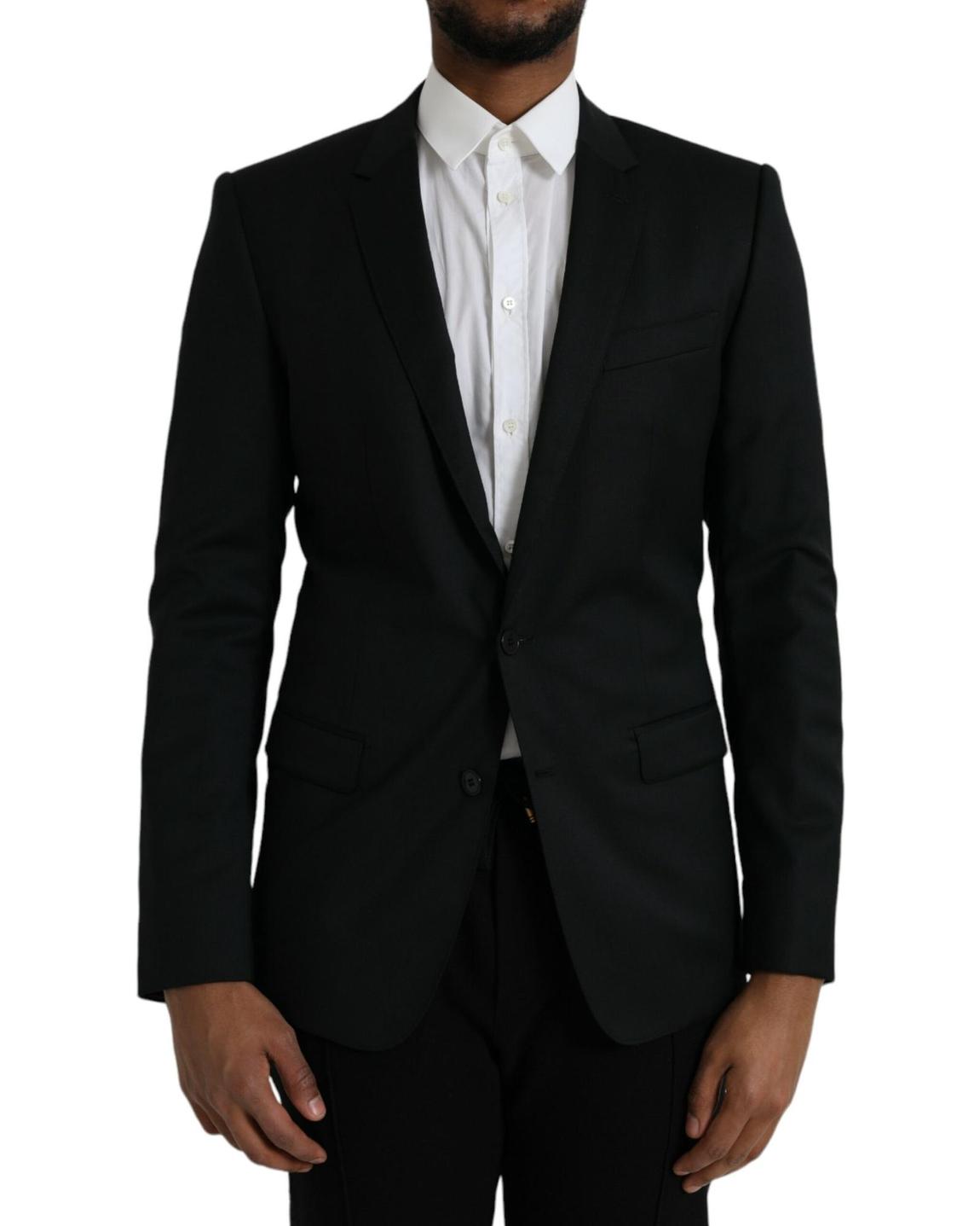 Classic Fit Blazer Solid Black main product photo