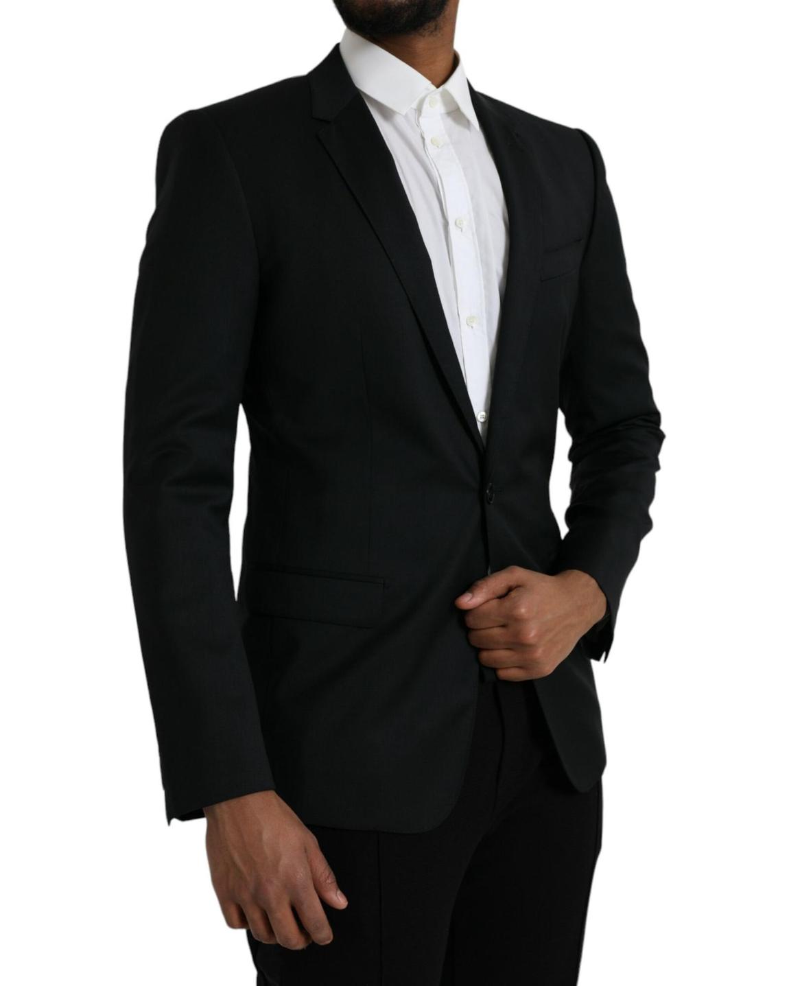 Classic Fit Blazer Solid Black Men main product photo