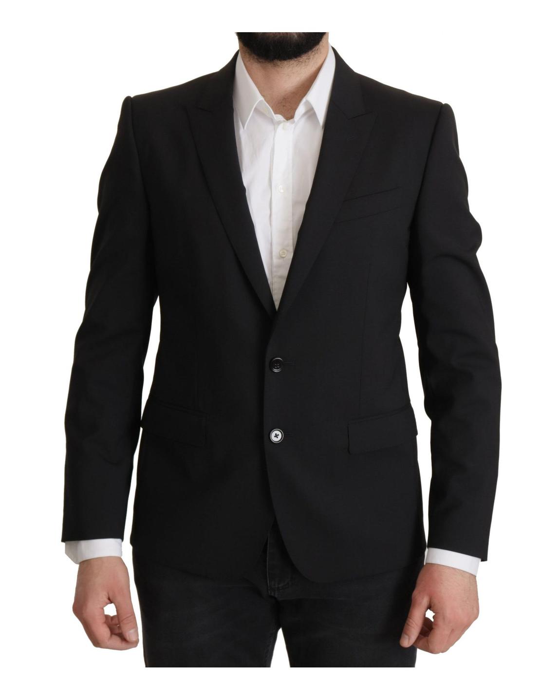 Classic Fit Blazer Solid Black main product photo