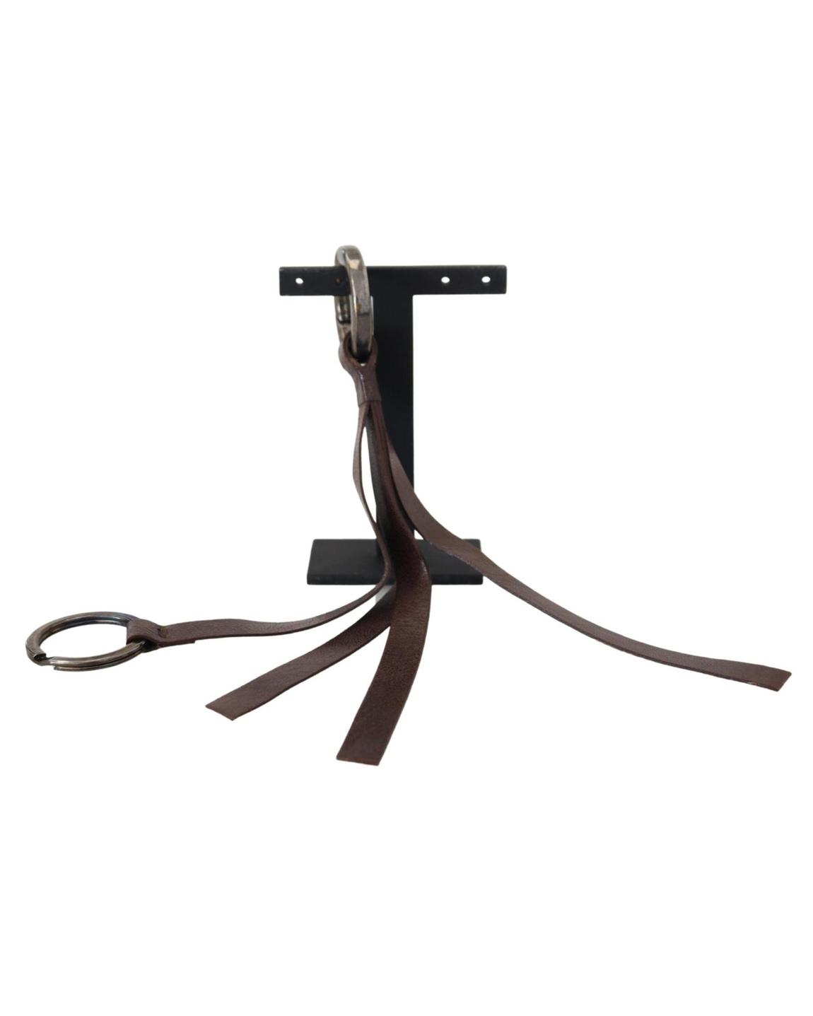 Leather Tassel Keychain Wo - Brown main product photo