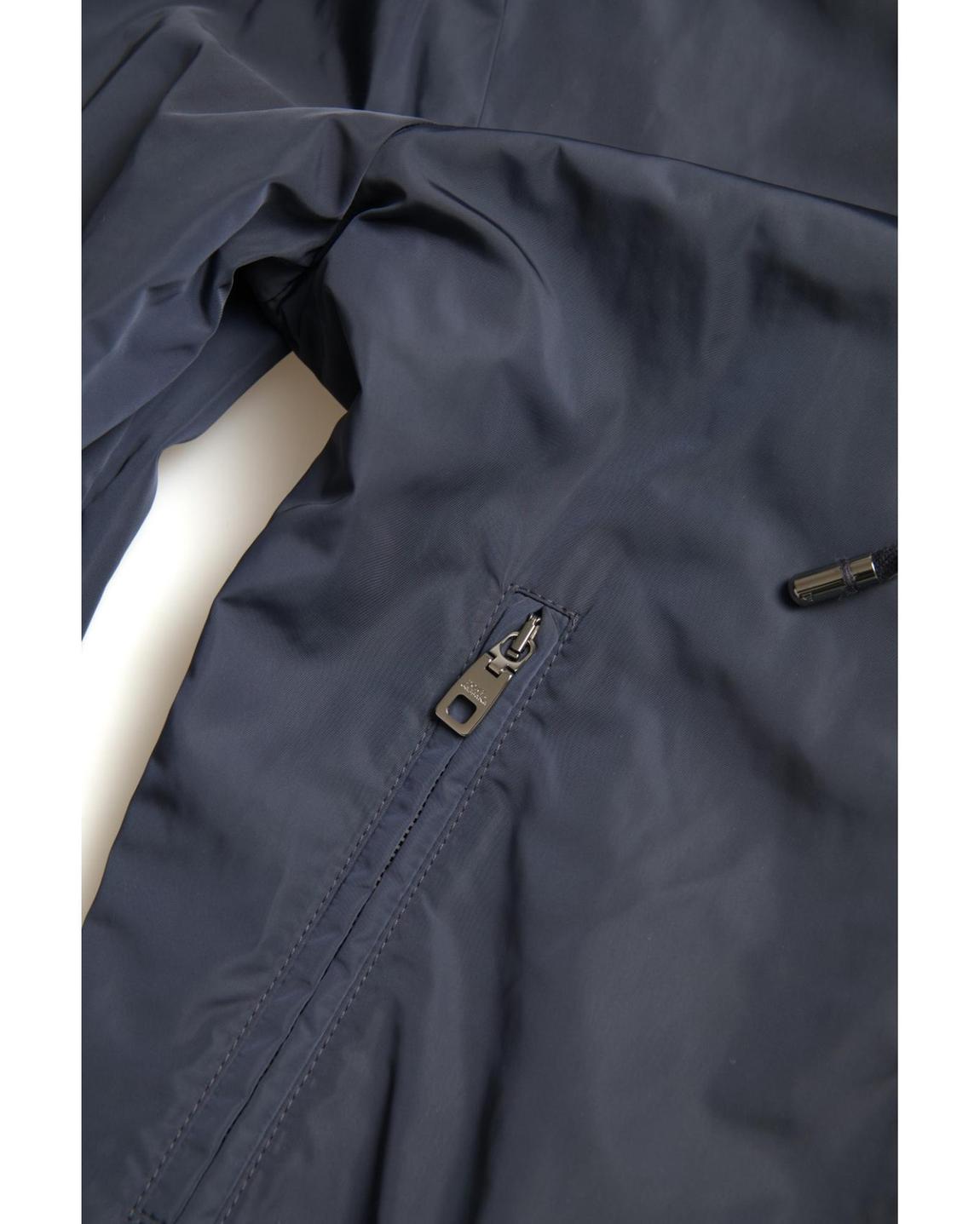 Hooded Bomber Jacket Model JKT3677- Blue Sweaters main product photo