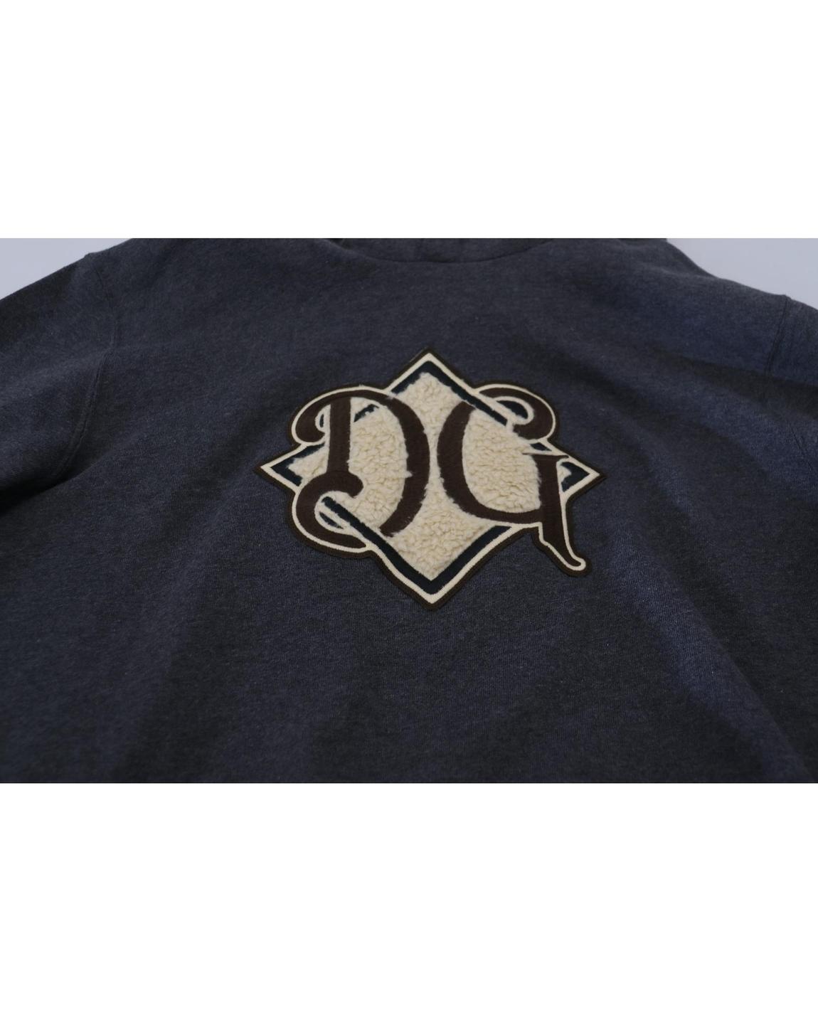 Fleece Hoodie DG Logo- Gray Sweaters main product photo