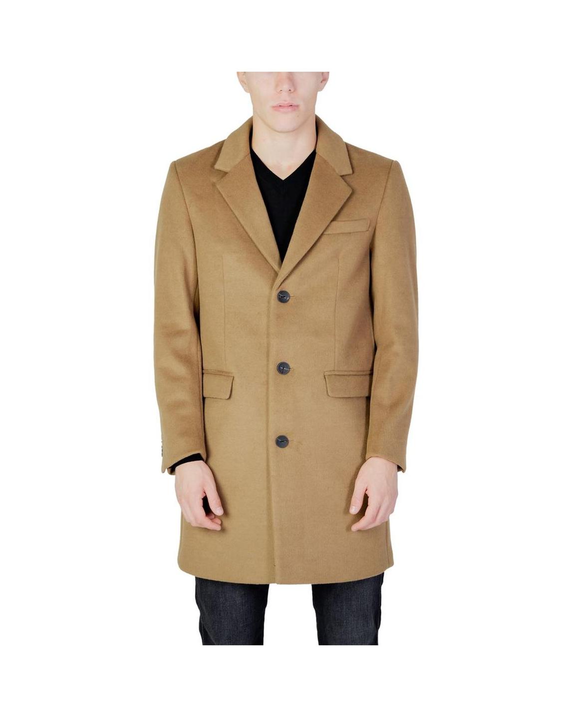 Camel Wool Coat Model AN11849000309RO - Beige Jackets main product photo