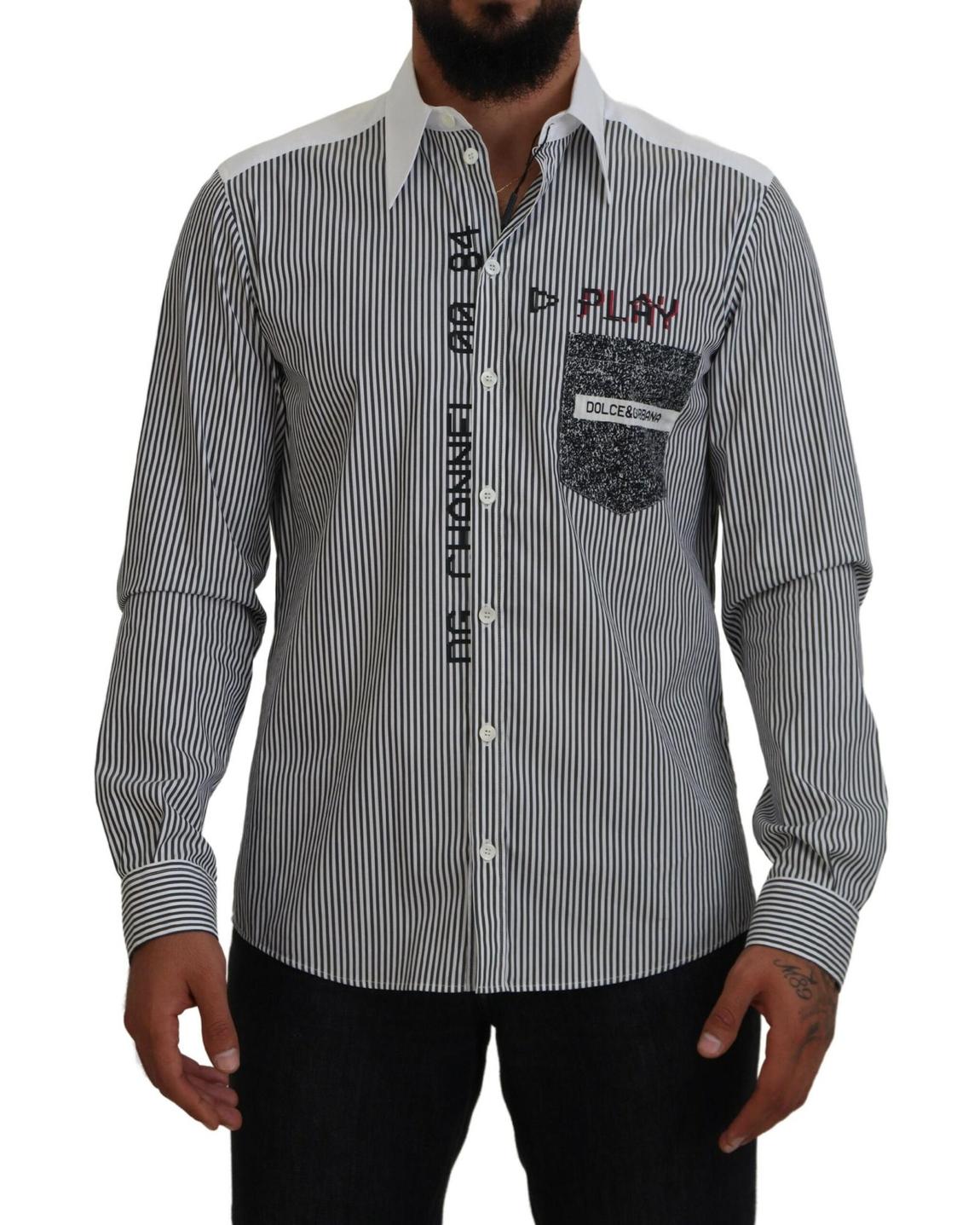 Play Style Shirt Long Sleeves - Blackwhite main product photo