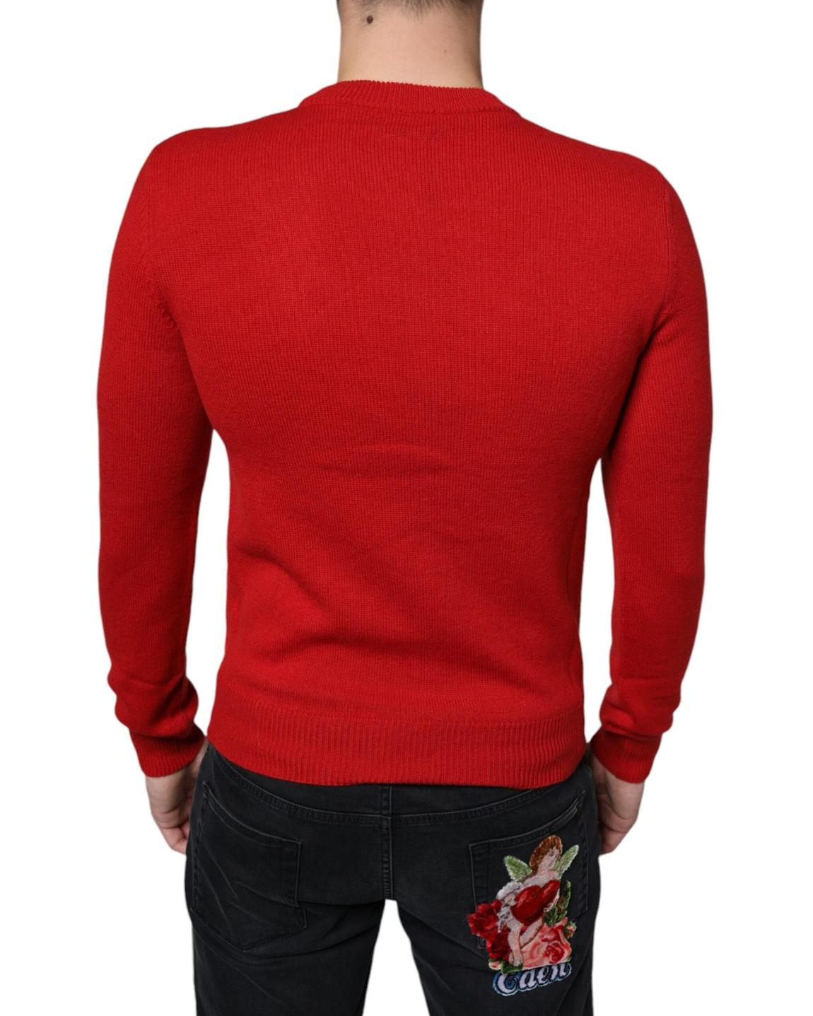 King of my Life Crewneck Sweater - Red main product photo