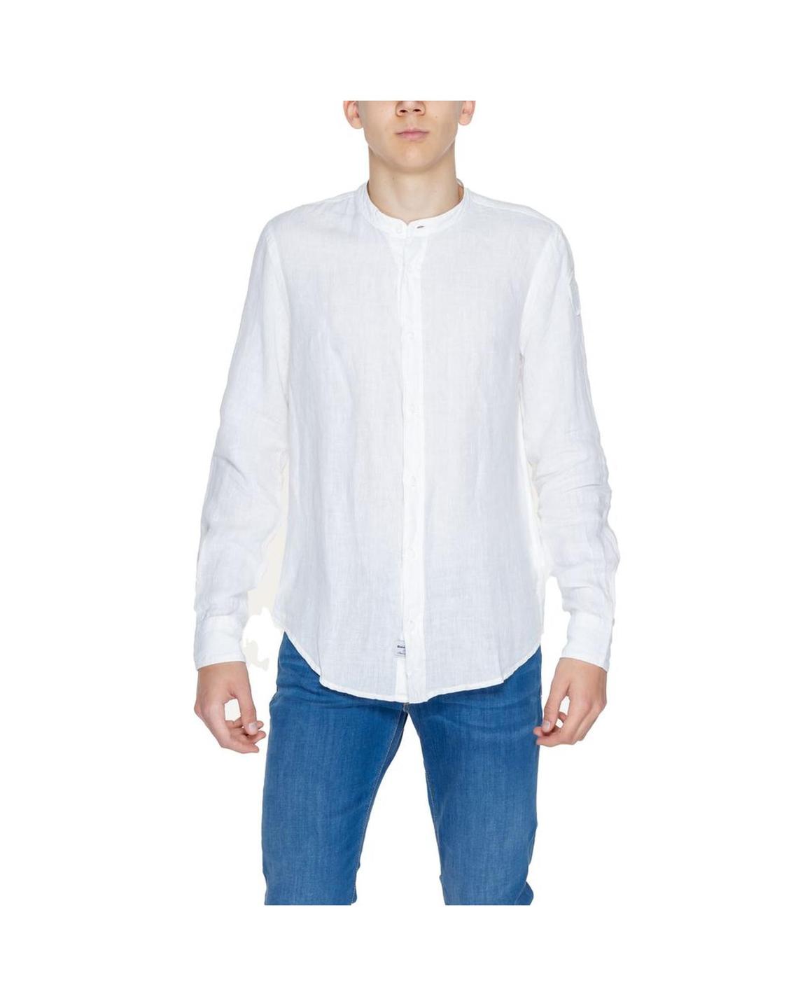 Linen Shirt Casual Style - White main product photo