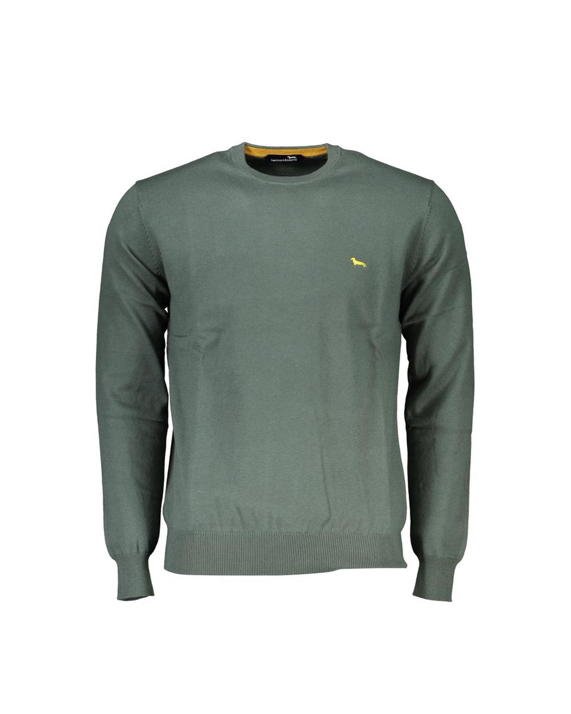 Crew Neck Jumper Casual Style - Green Sweaters main product photo