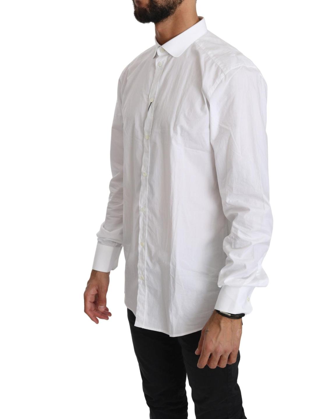 Classic Fit Dress Shirt White Cotton Poplin main product photo
